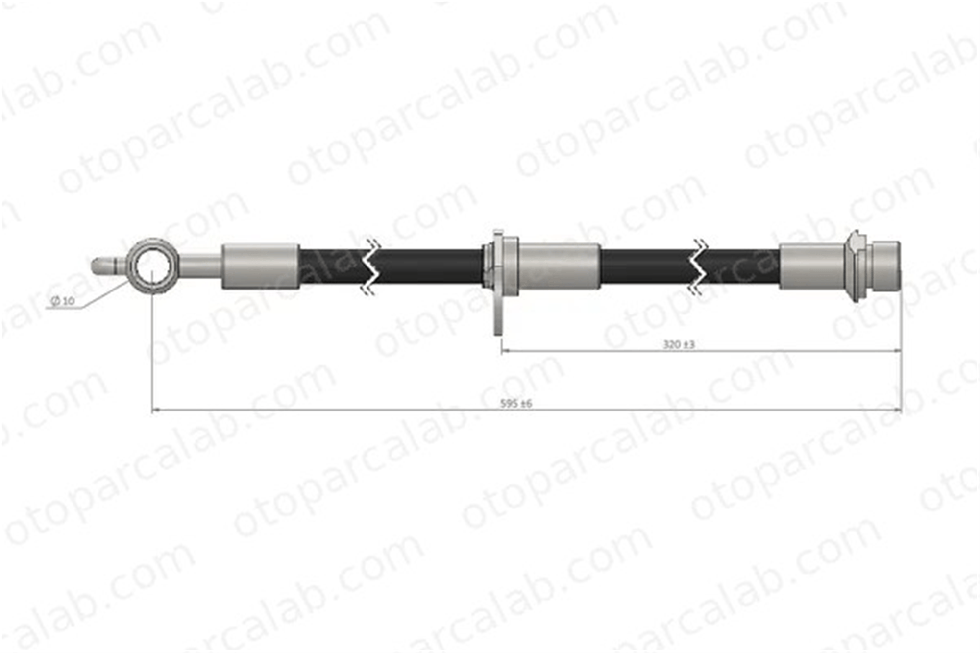 CAVO C900 962A Fren Hortumu Ön Sağ TOYOTA COROLLA Verso COROLLA 9094702C47 9094702D81