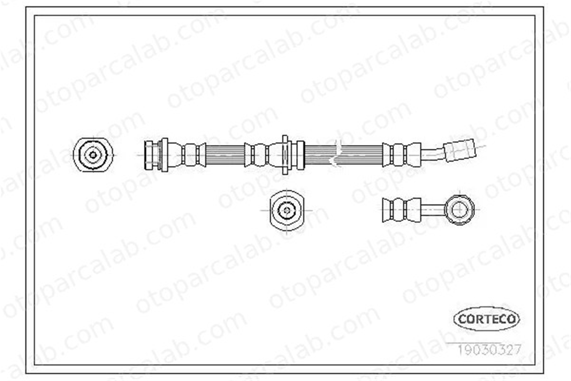 CAVO C900 986A Fren Hortumu Ön Sağ veya Sol OPEL AGILA SUZUKI IGNIS II 4700362 5155083