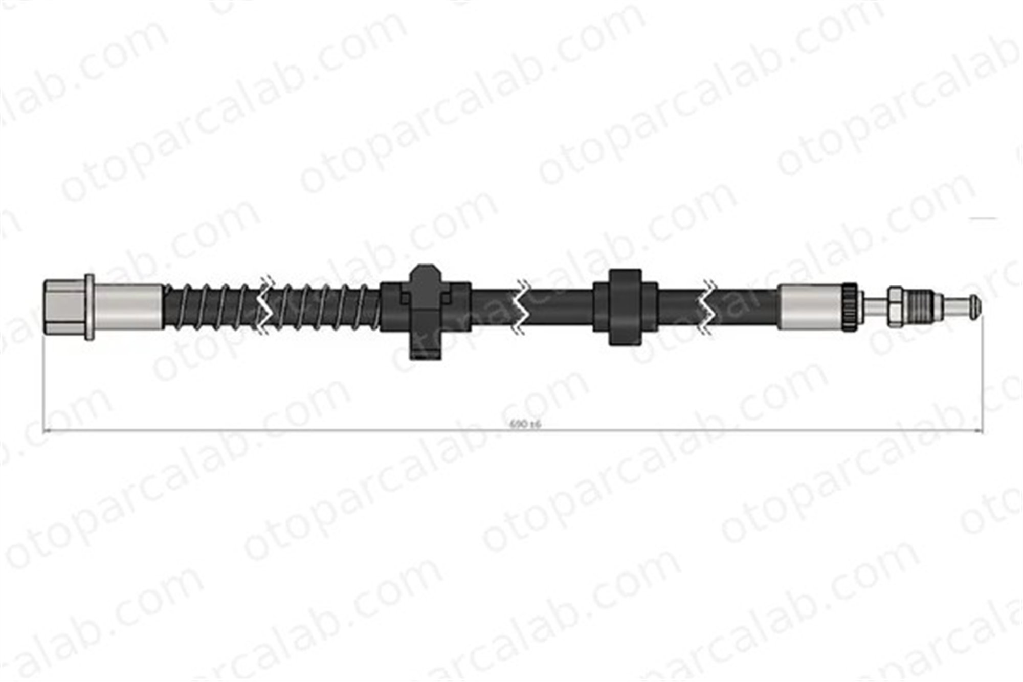 CAVO C900 992A Fren Hortumu Arka Sol CITROËN C5 III Break C5 III 4806K2 4806E7