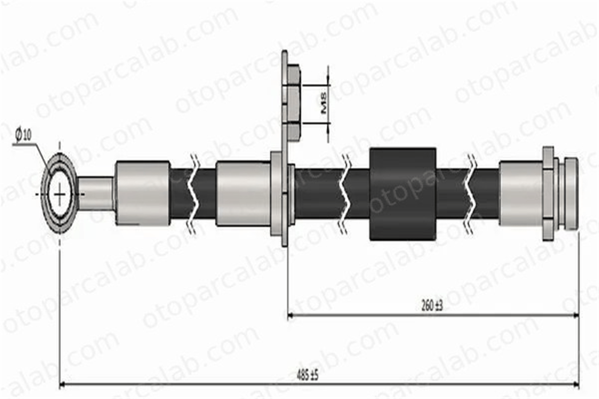 CAVO C901 047A Fren Hortumu Ön Sağ veya Sol SMART FORFOUR MITSUBISHI COLT VI 4605A071 4605A232