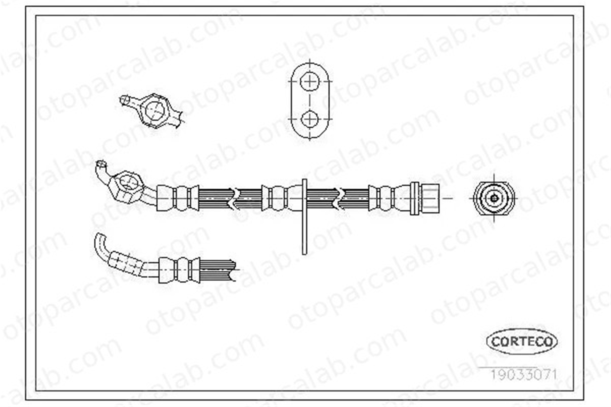 CAVO C901 236A Fren Hortumu Ön Sol TOYOTA CELICA Coupe 9094702C24