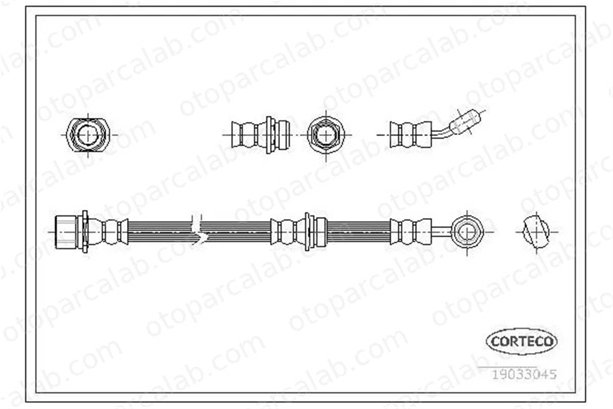 CAVO C901 240A Fren Hortumu Arka Sağ SUBARU IMPREZA Sedan 26541FE020