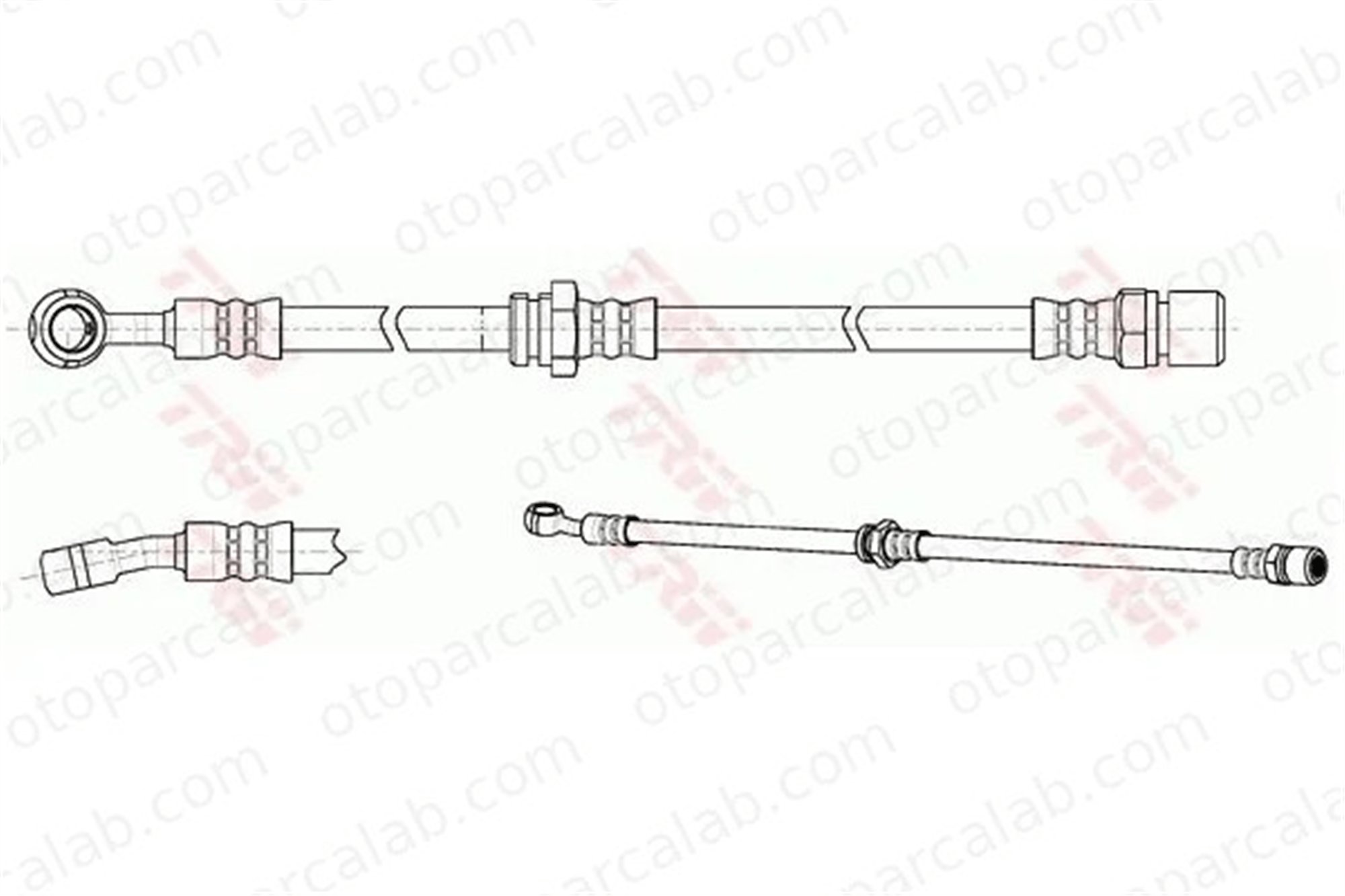 CAVO C901 243A Fren Hortumu Ön Sol CHEVROLET LACETTI NUBIRA Sedan 96397200 96397202