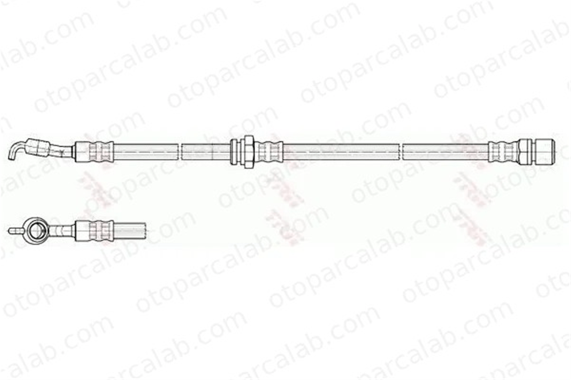 CAVO C901 396A Fren Hortumu Arka Sol CHEVROLET ASTRA Hatchback ASTRA Sedan 96300331