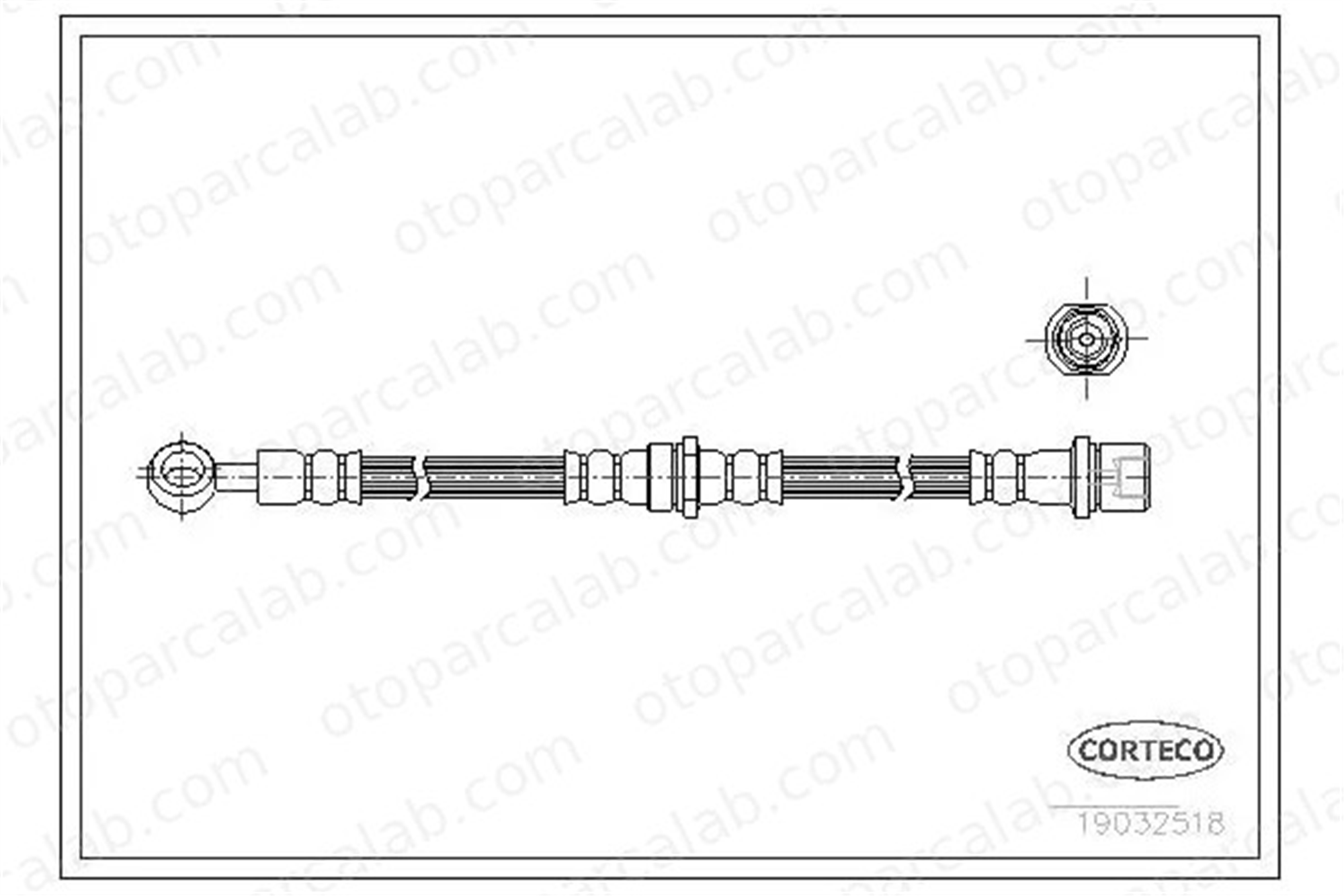 CAVO C901 492A Fren Hortumu Ön Sol SUBARU LEGACY I LEGACY II Station wagon 26531AA010