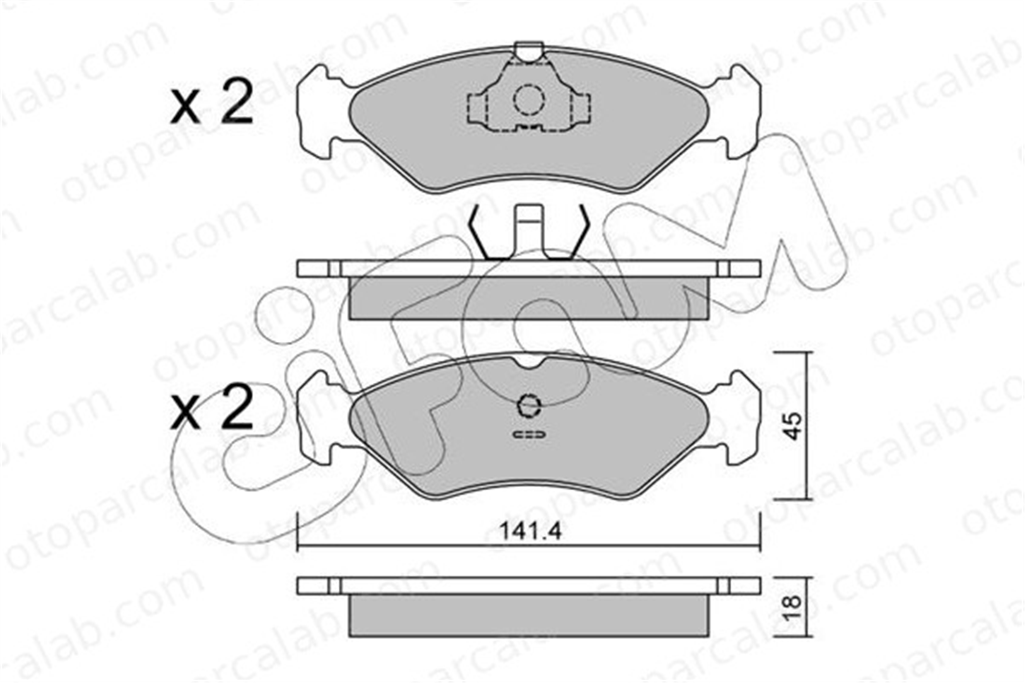 CIFAM 822-073-0 Fren Disk Balata Ön FORD FIESTA III FIESTA Kasa/büyük limuzin 6203650 6188427