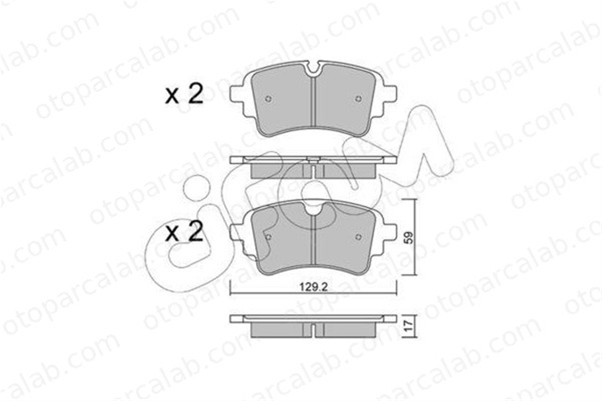 CIFAM 822-1129-1 Fren Disk Balata Ön AUDI A4 B9 Avant A4 B9 80A698451G 8W0698451AK