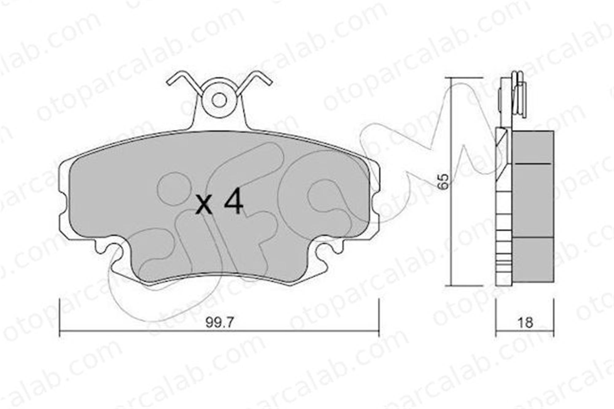 CIFAM 822-120-0 Fren Disk Balata Ön RENAULT 11 CLIO II 8221200 6001547619