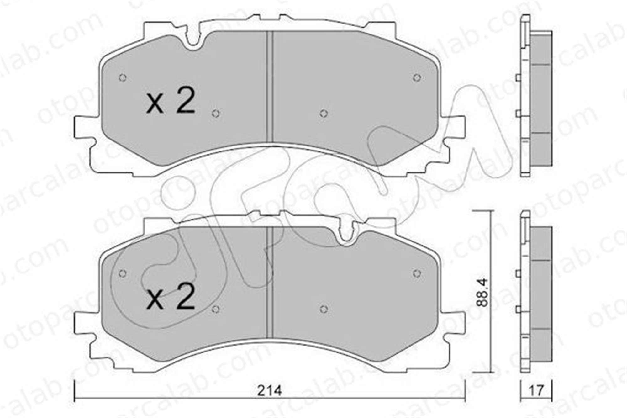 CIFAM 822-1252-0 Fren Disk Balata Ön AUDI A8 D5 Q8 82212520 4M0698151AH
