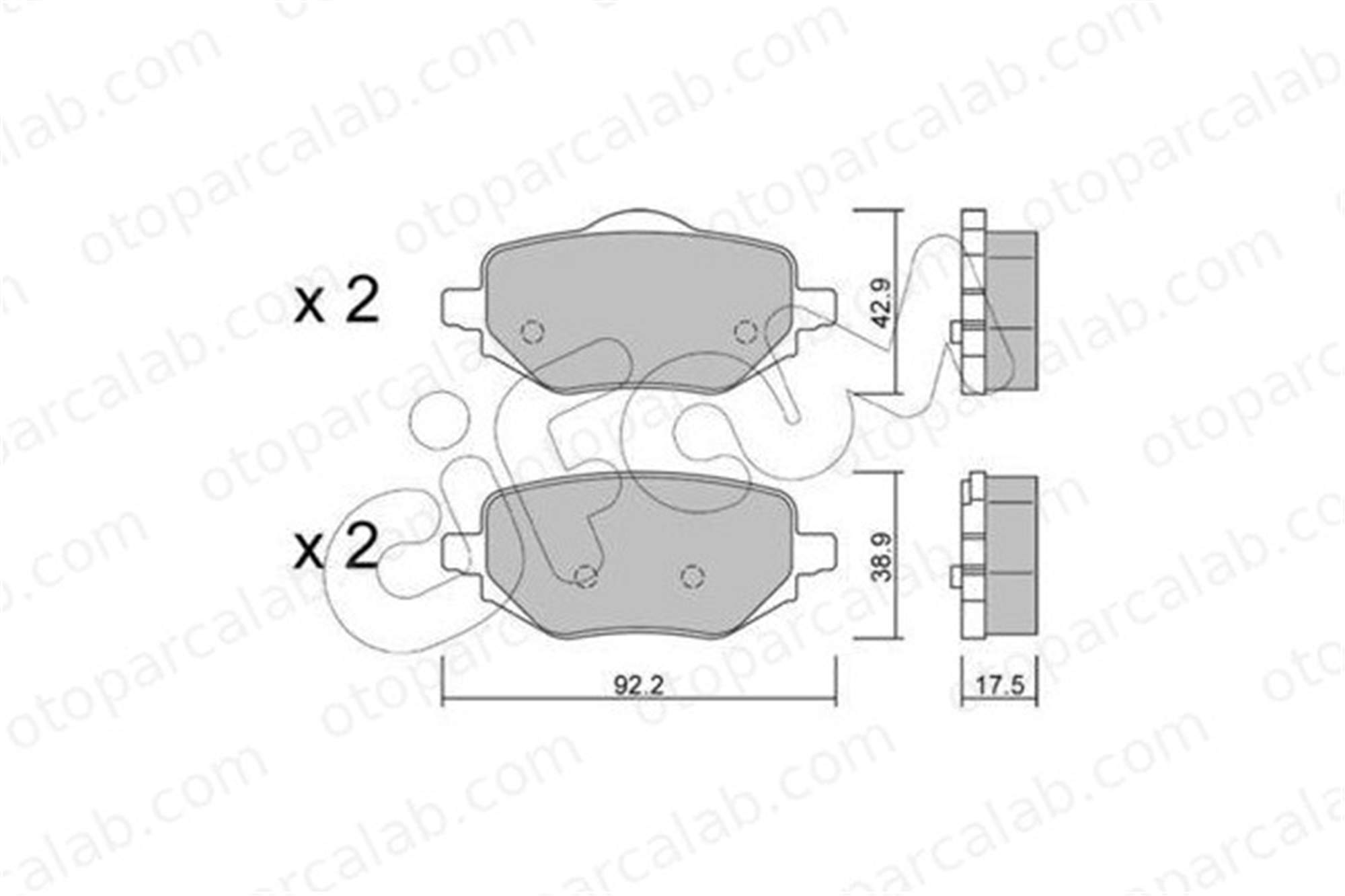 CIFAM 822-1323-0 Fren Disk Balata Ön PEUGEOT 2008 II CITROËN C4 X 82213230 1643574280
