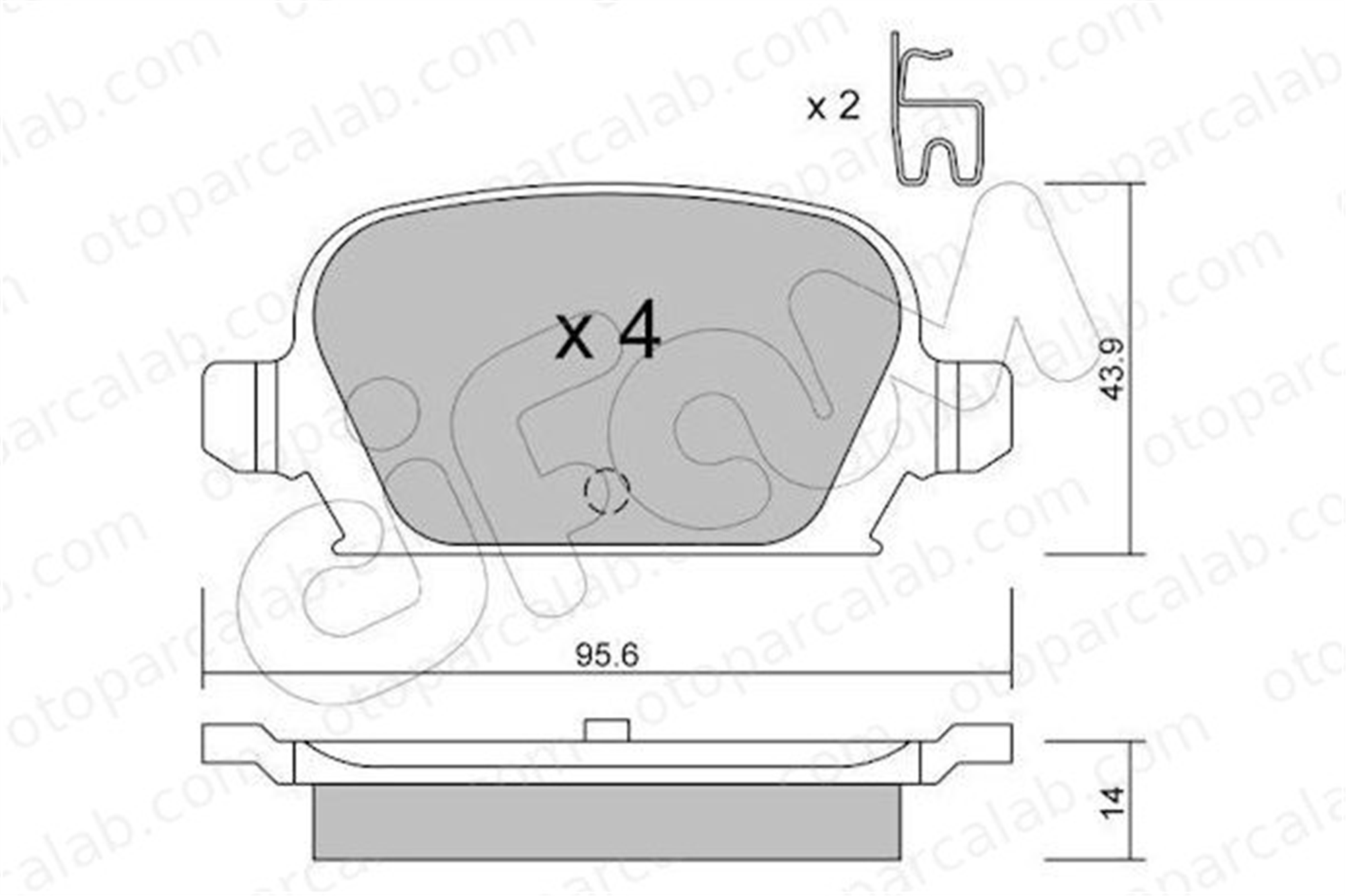 CIFAM 822-541-0 Fren Disk Balata Ön OPEL CORSA C TIGRA TwinTop 8225410 1605085