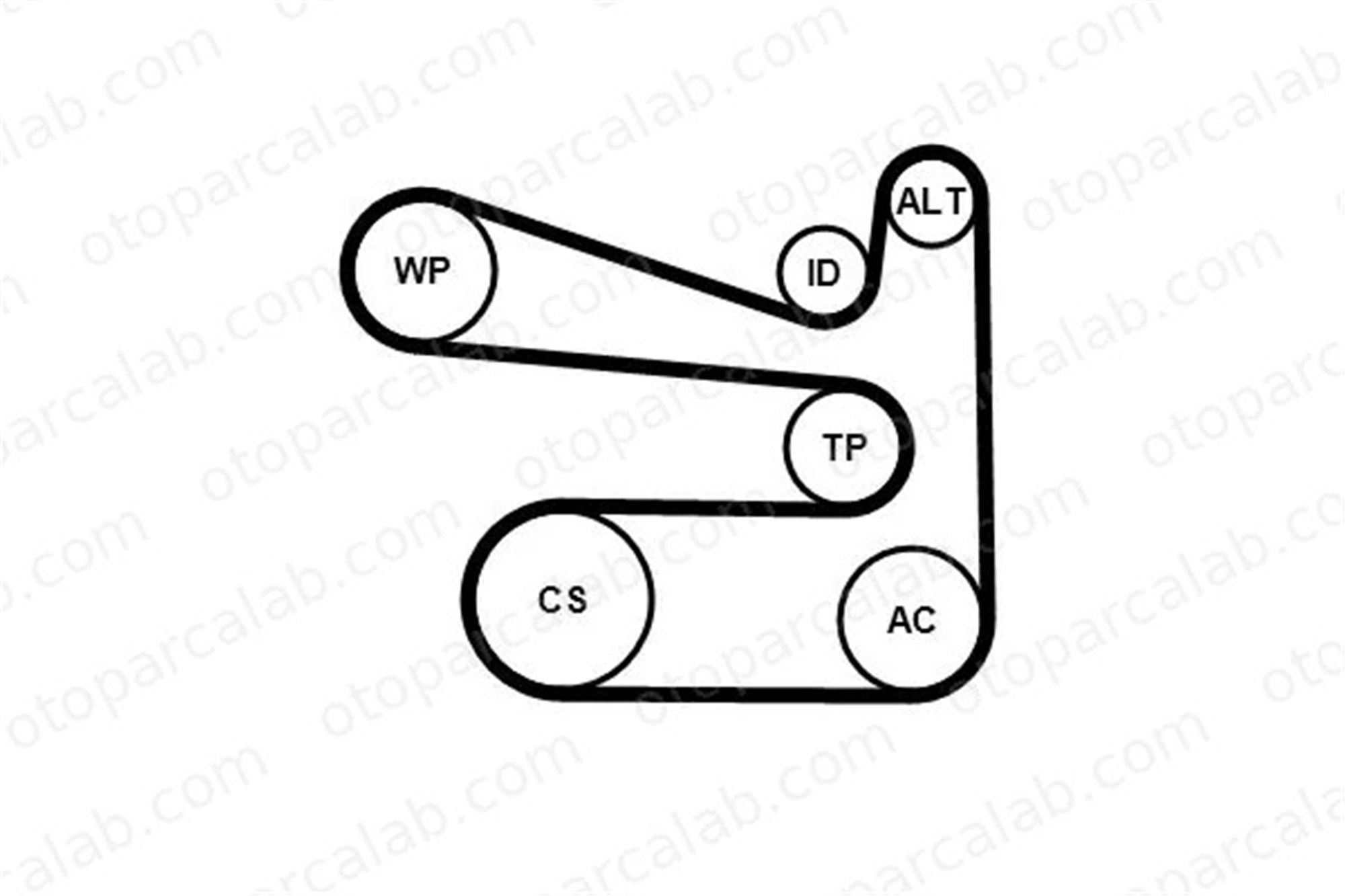 CONTINENTAL 6PK1693WP1 Vantilatör Kayış Seti SEAT IBIZA IV IBIZA IV SC 5750GR 54903137B