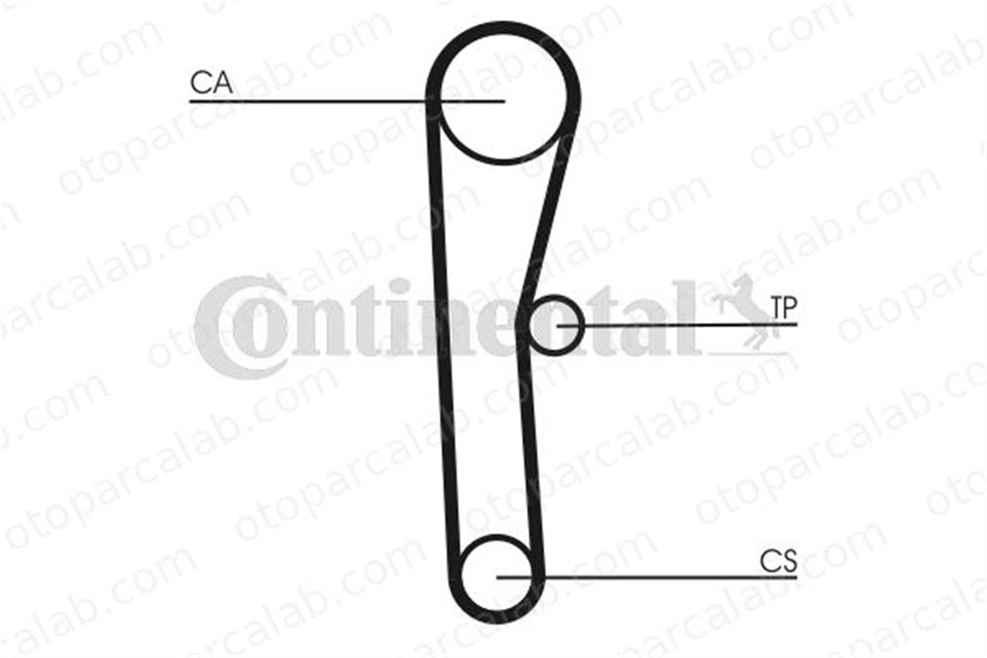 CONTINENTAL CT536 Triger Kayışı TOYOTA COROLLA COROLLA Liftback 13568 15040