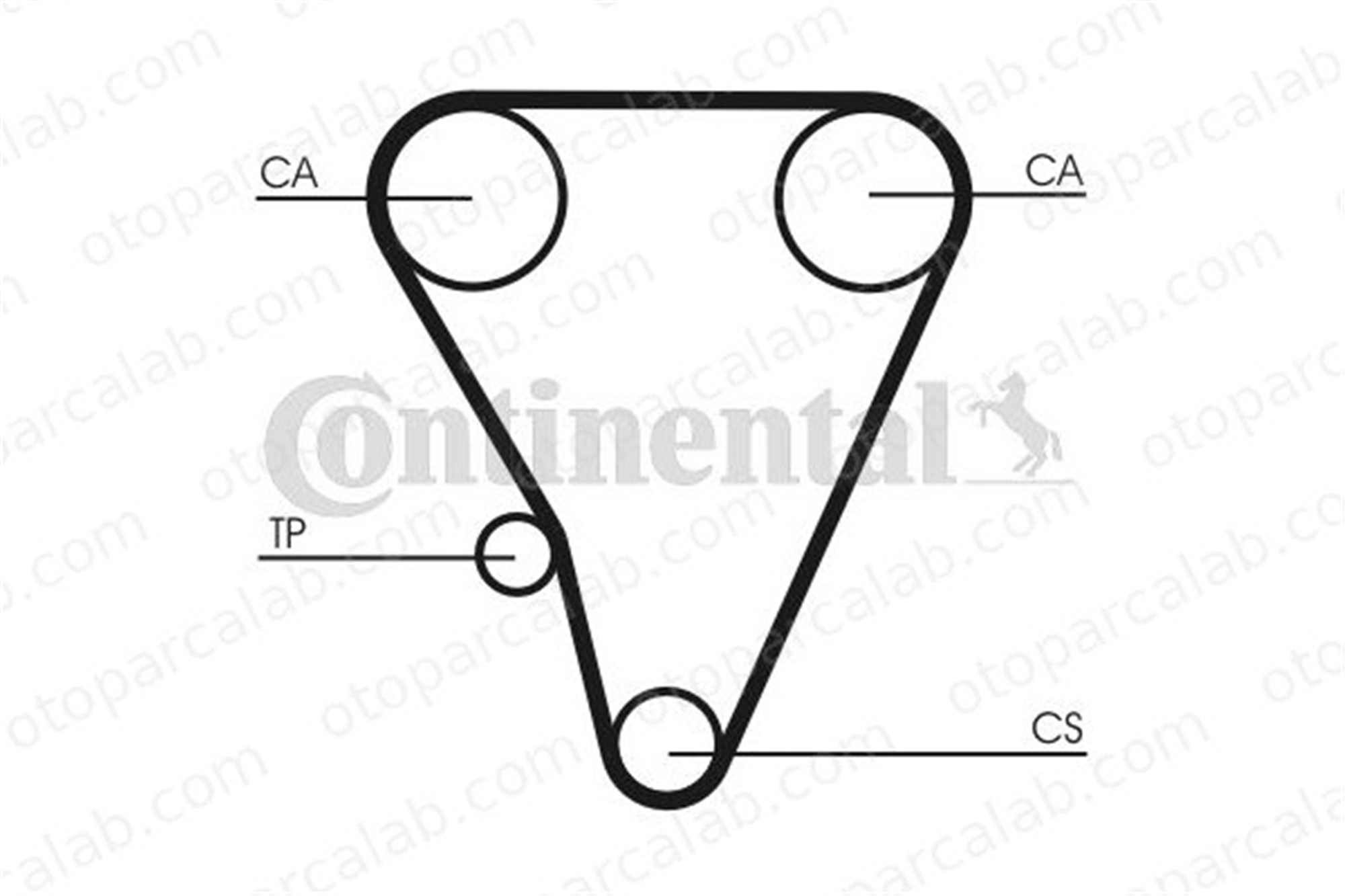 CONTINENTAL CT555 Triger Kayışı TOYOTA CELICA Hatchback CELICA Coupe 1356816010 1356816020