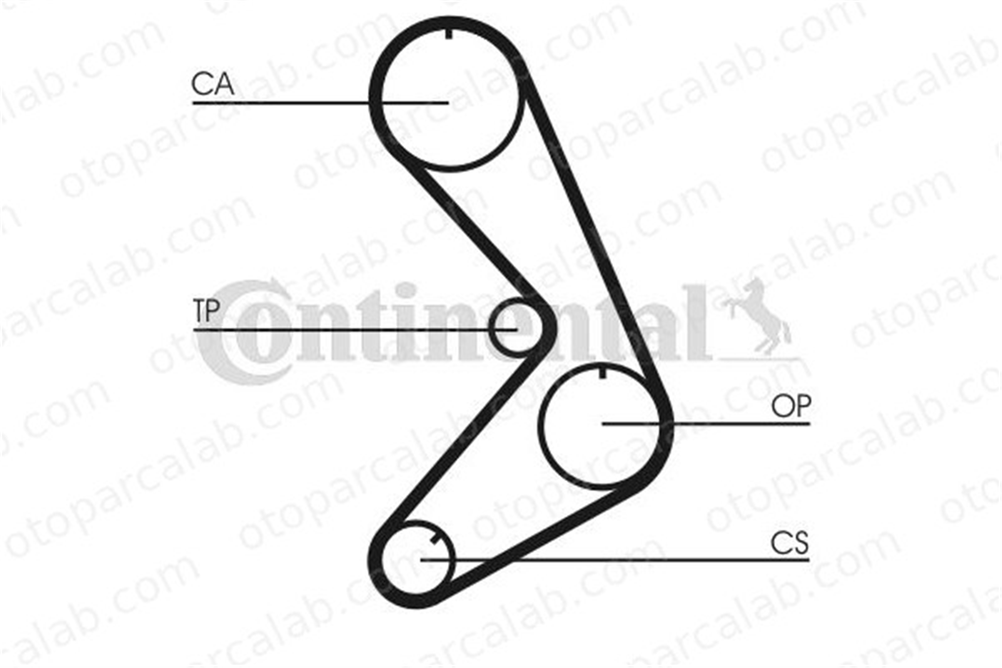 CONTINENTAL CT749 Triger Kayışı RENAULT 21 Sedan ESPACE I 81631 081631
