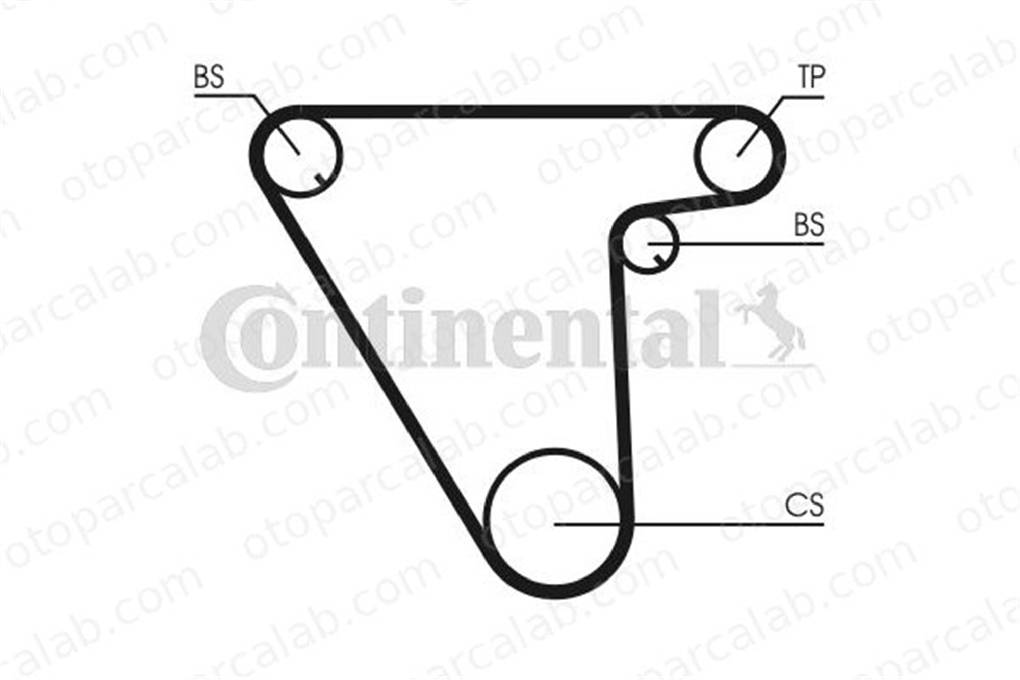 CONTINENTAL CT833 Triger Kayışı LANCIA THEMA DEDRA 60807260 7614999