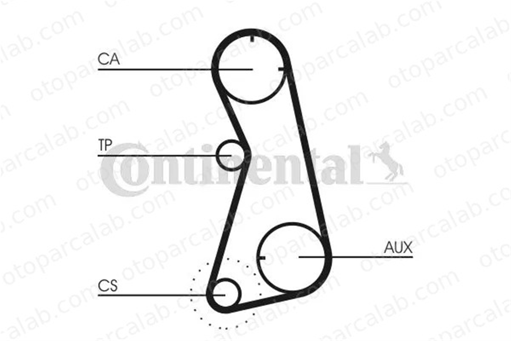 CONTINENTAL CT872 Triger Kayışı SEAT CORDOBA IBIZA II 48109119G 048109119G
