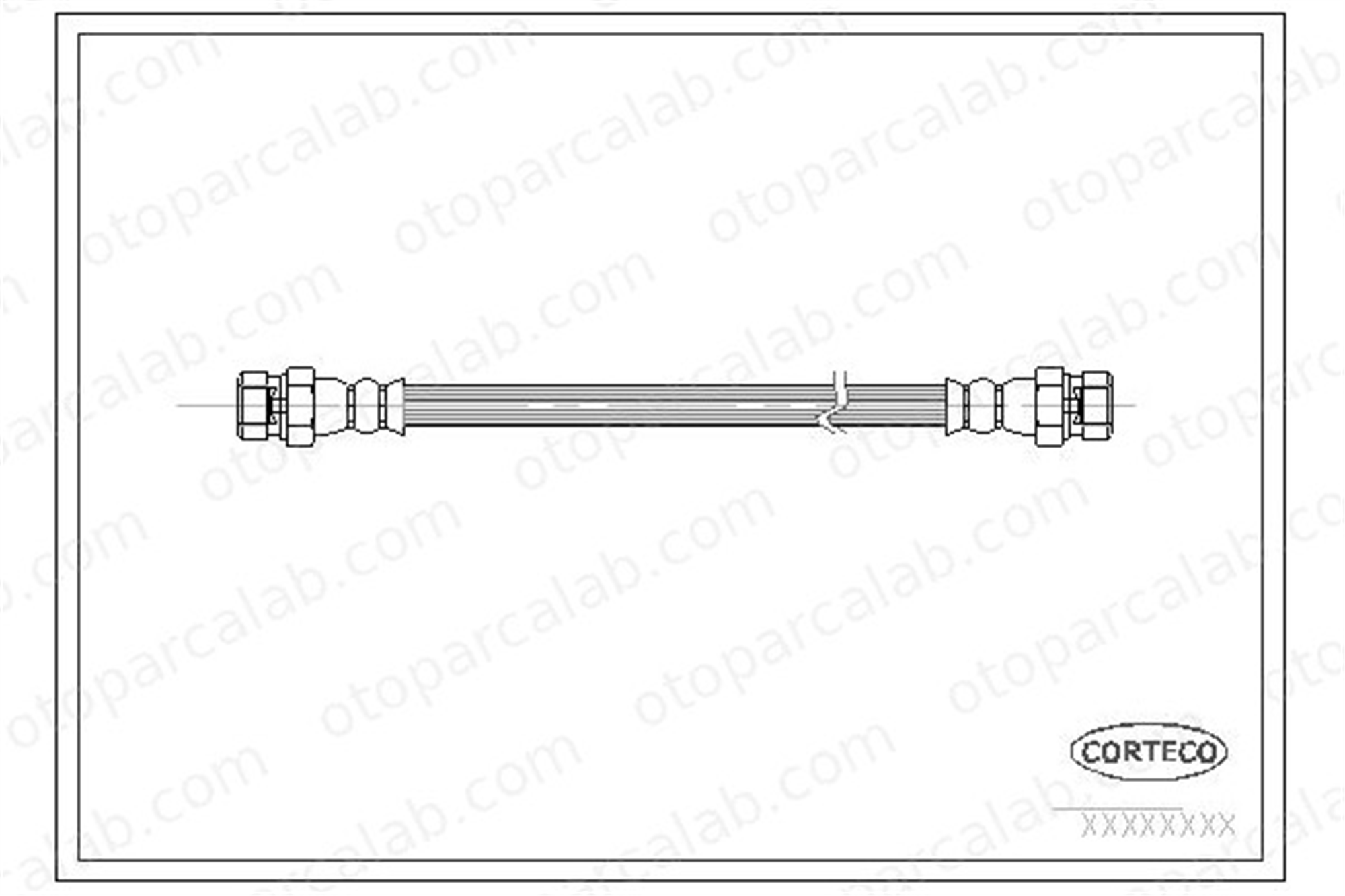 CORTECO 19018905 Fren Hortumu Arka Sağ veya Sol RENAULT 5 4 19018905 7701348773