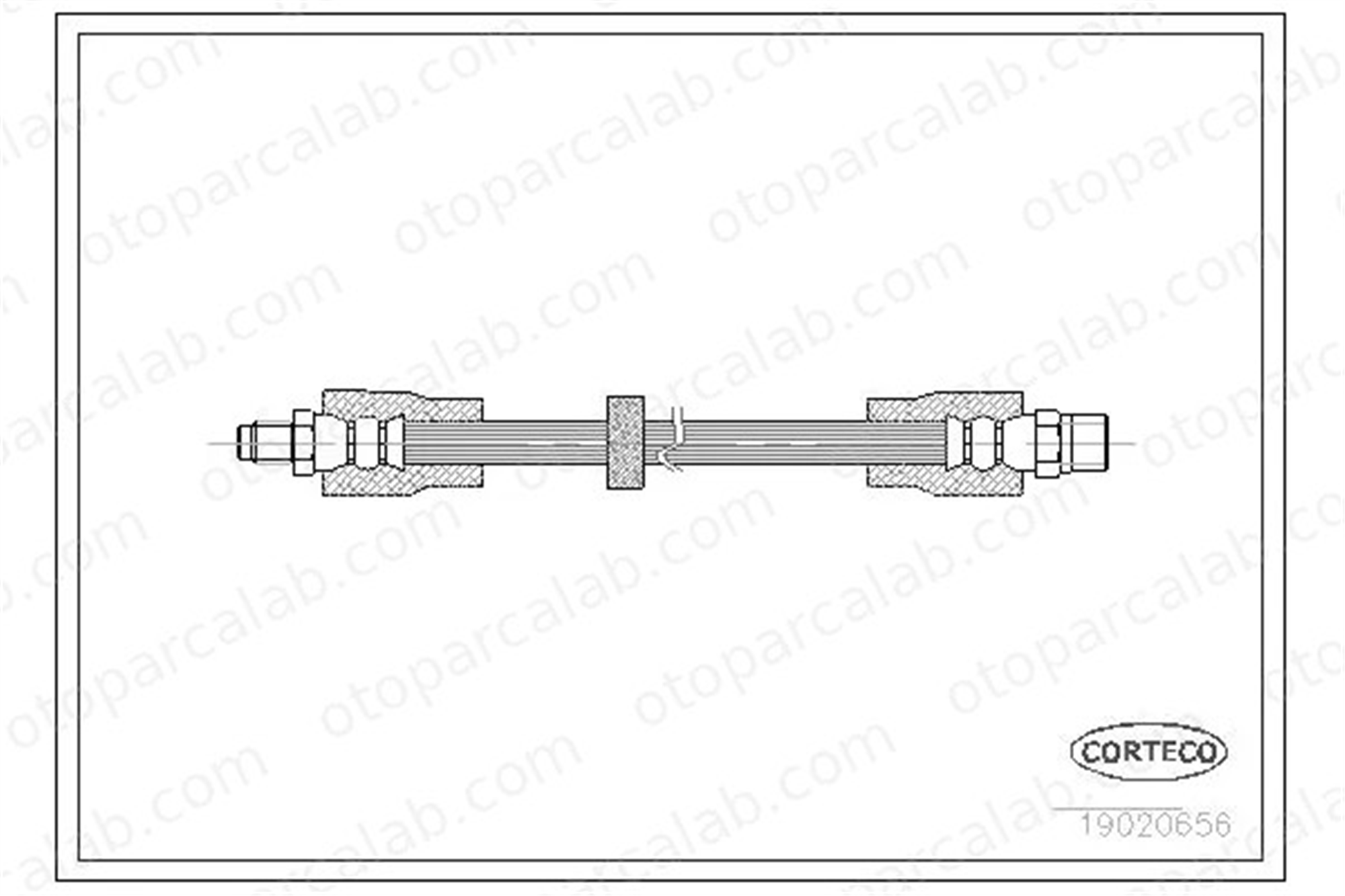 CORTECO 19020656 Fren Hortumu Arka Sağ veya Sol AUDI A6 C4 A6 C4 Avant 4A0611775