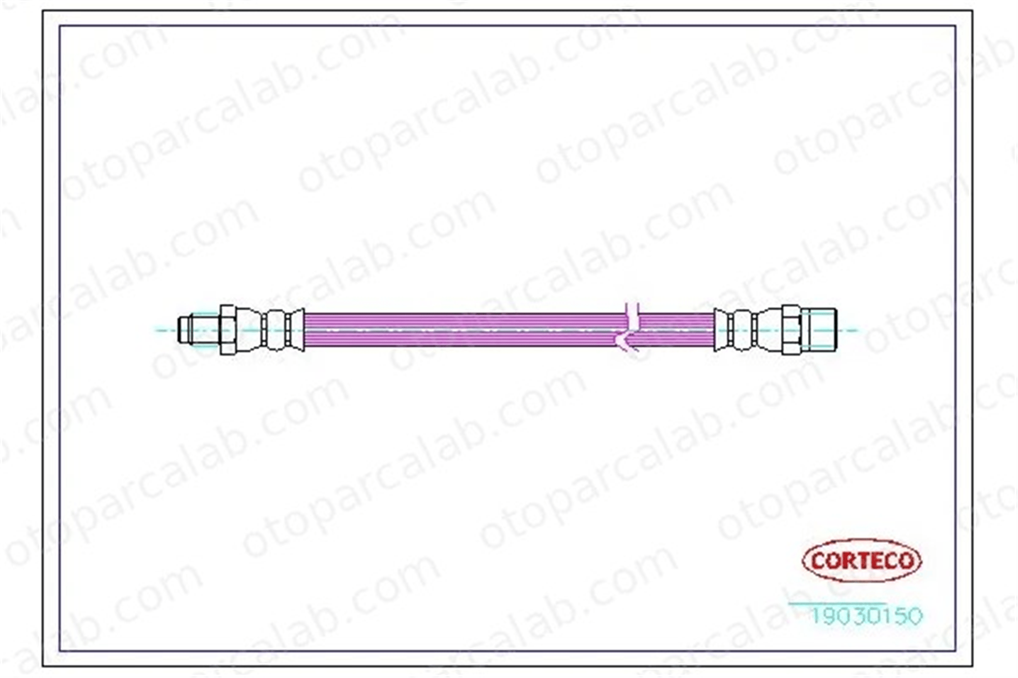CORTECO 19030150 Fren Hortumu Arka Sağ veya Sol MERCEDES-BENZ VITO Minibüs/Otobüs VITO Panelvan/Van 19030150 6384281035