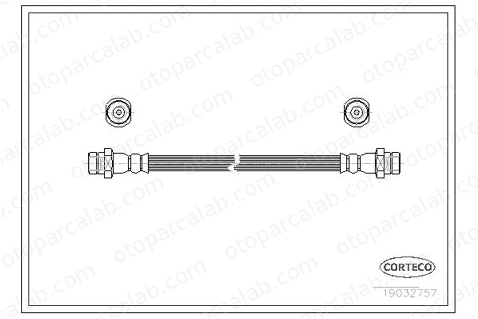 CORTECO 19032757 Fren Hortumu Arka Sağ veya Sol SUZUKI ALTO II Hatchback 19032757 5157084030