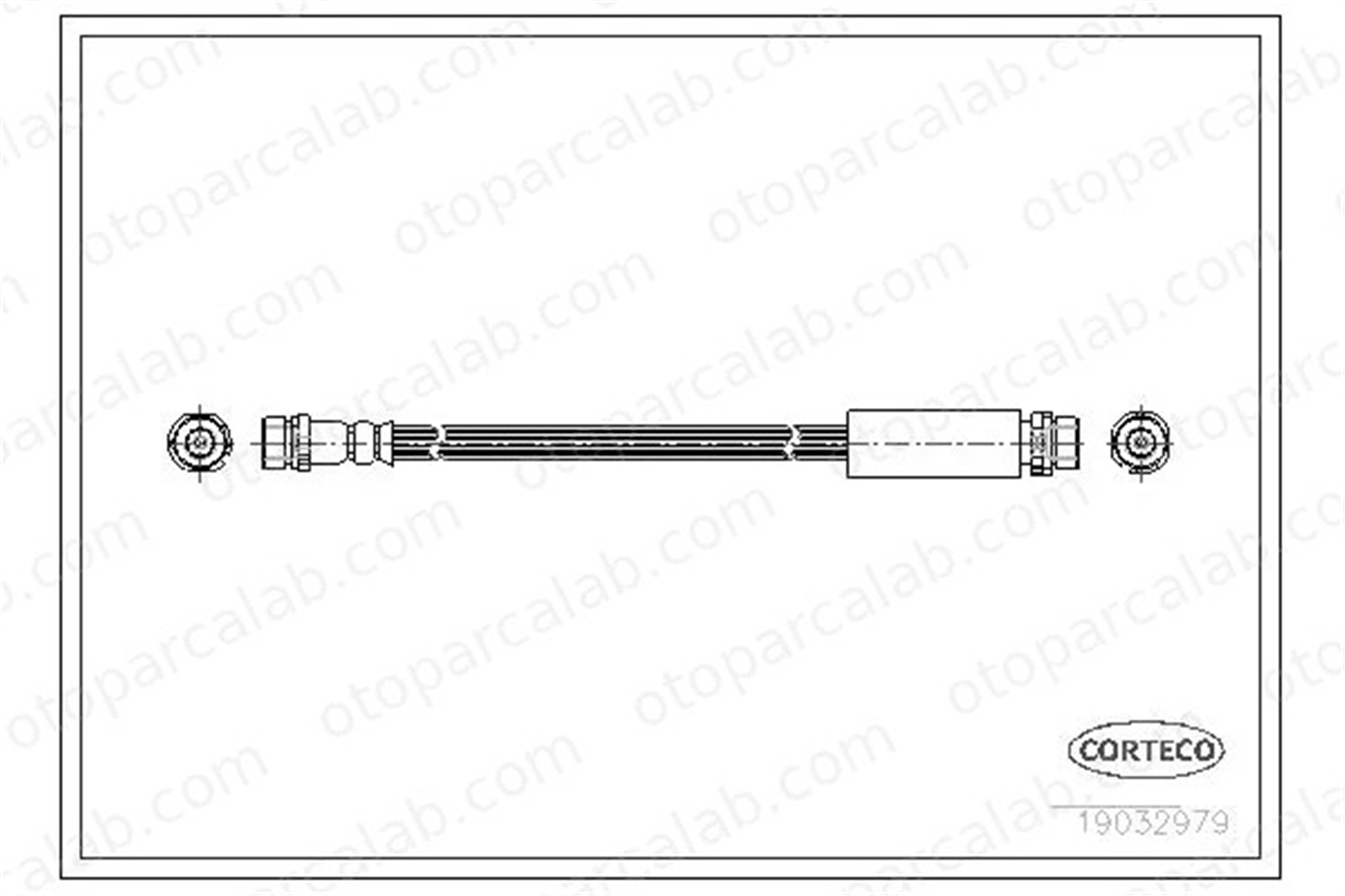 CORTECO 19032979 Fren Hortumu Arka Sağ veya Sol FORD FUSION 19032979 MB857571