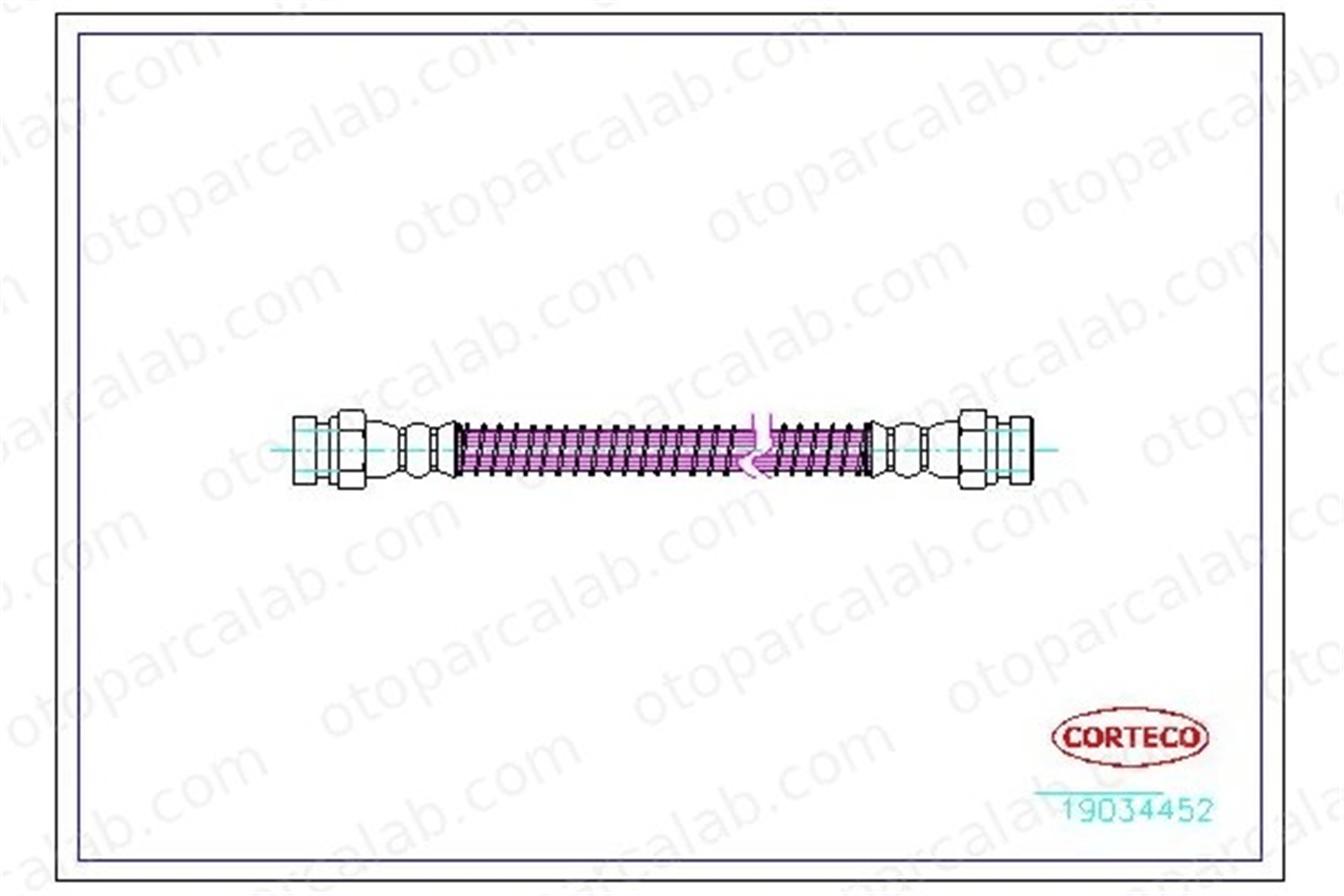 CORTECO 19034452 Fren Hortumu Arka Sağ HYUNDAI GETZ 587381C000