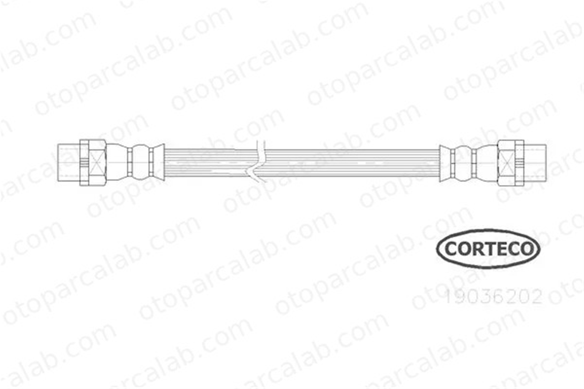 CORTECO 19036202 Fren Hortumu Arka Sağ veya Sol BMW 3 3 Touring 19036202 34306762838