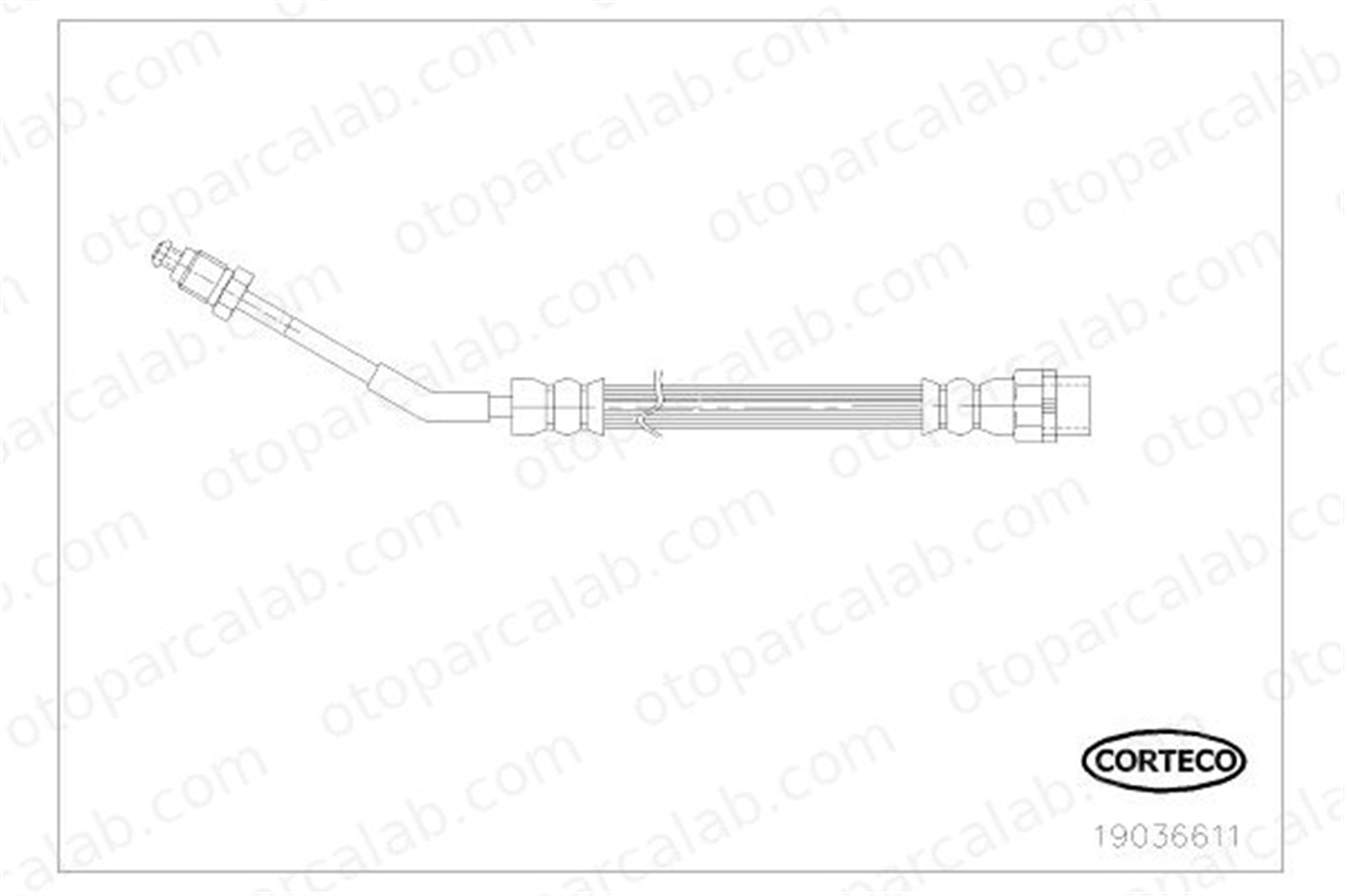 CORTECO 19036611 Fren Hortumu Arka Sağ veya Sol BMW Z4 Roadster Z4 Coupe 19036611 34306774341