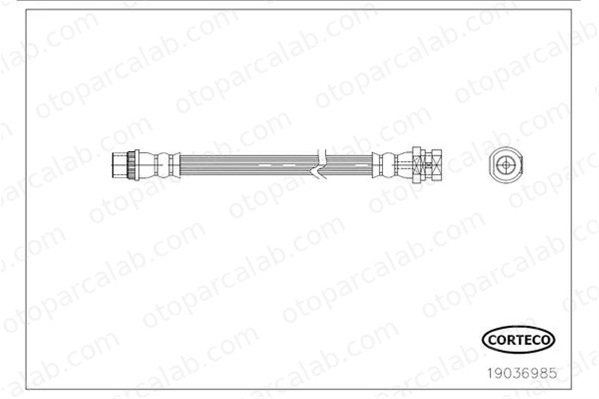 CORTECO 19036985 Fren Hortumu Arka Sağ veya Sol RENAULT MEGANE III Coupe MEGANE III Hatchback 462104088R