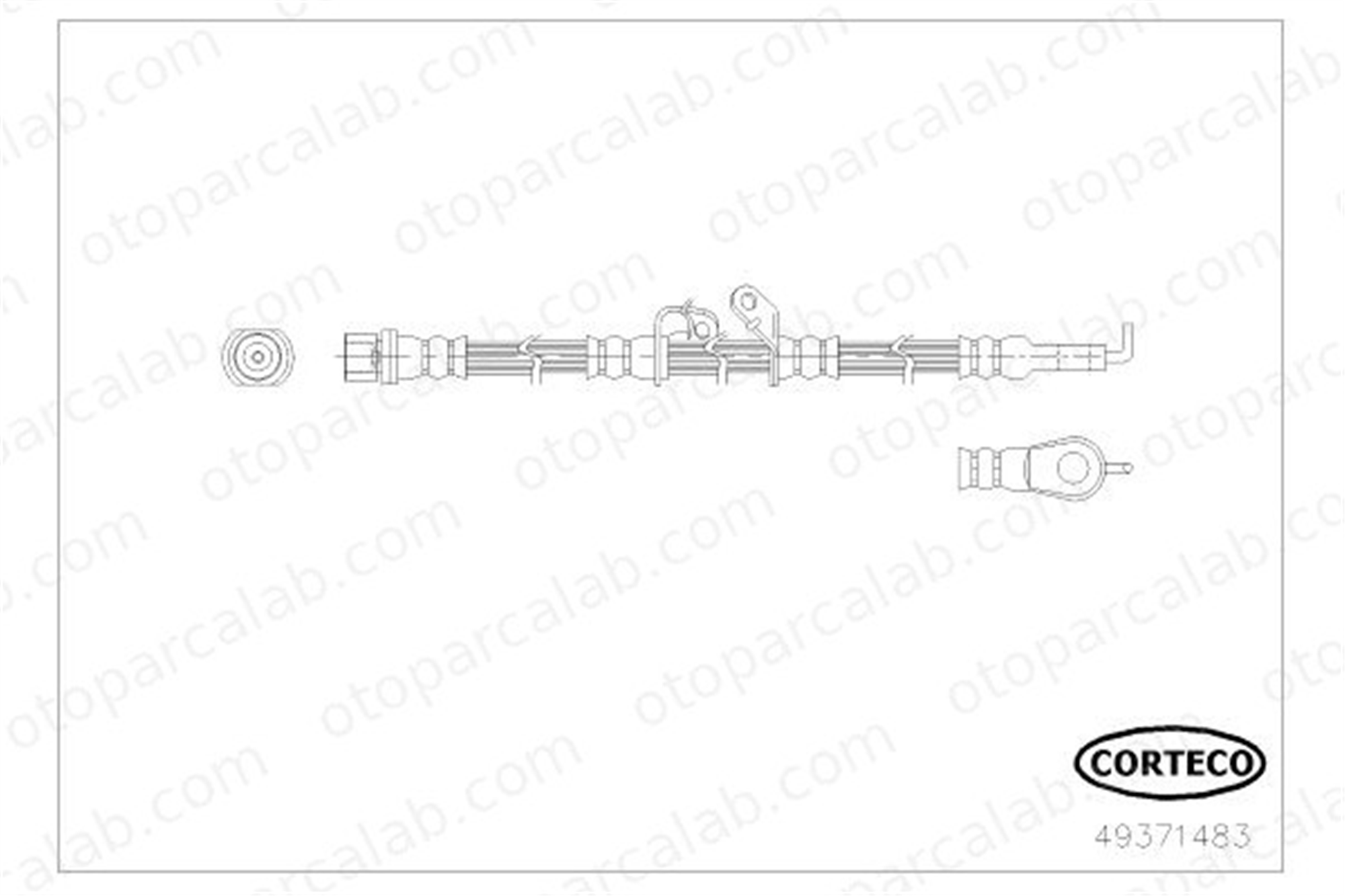 CORTECO 49371483 Fren Hortumu Ön Sağ TOYOTA PRIUS 9094702F83