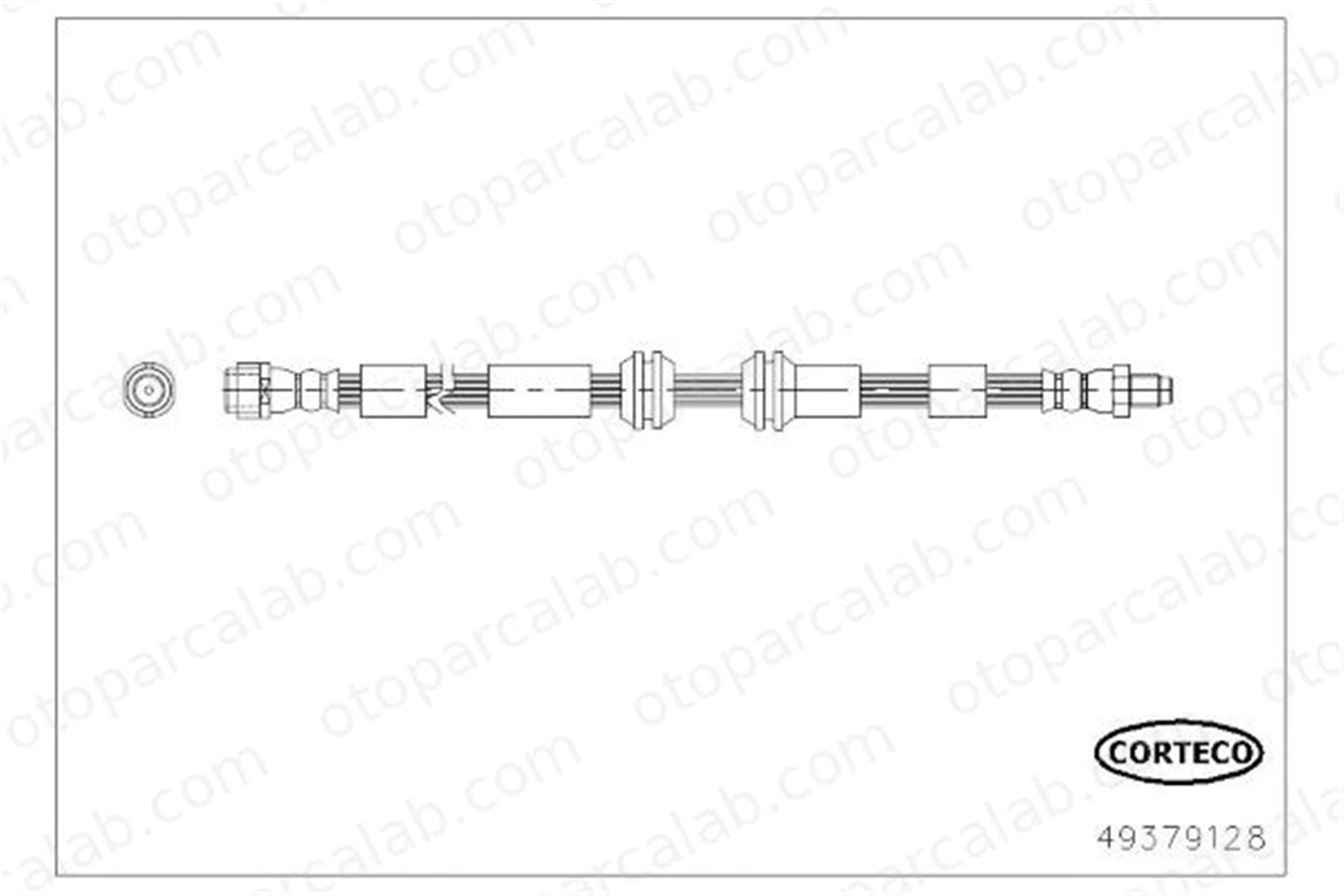CORTECO 49379128 Fren Hortumu Ön Sağ veya Sol MERCEDES-BENZ GLE GLE Coupe 49379128 1664200348