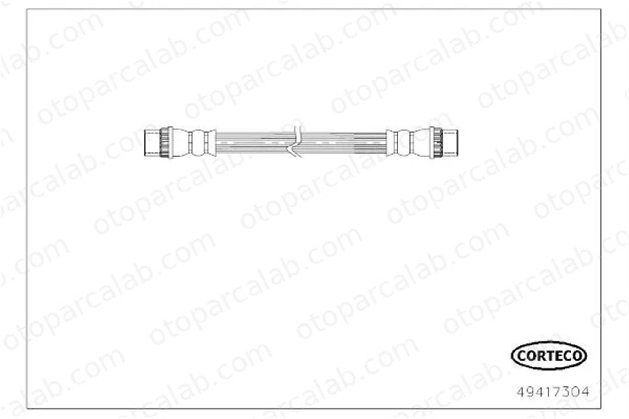 CORTECO 49417304 Fren Hortumu Arka Sağ veya Sol DACIA DUSTER DUSTER Kasa/SUV 462107211R