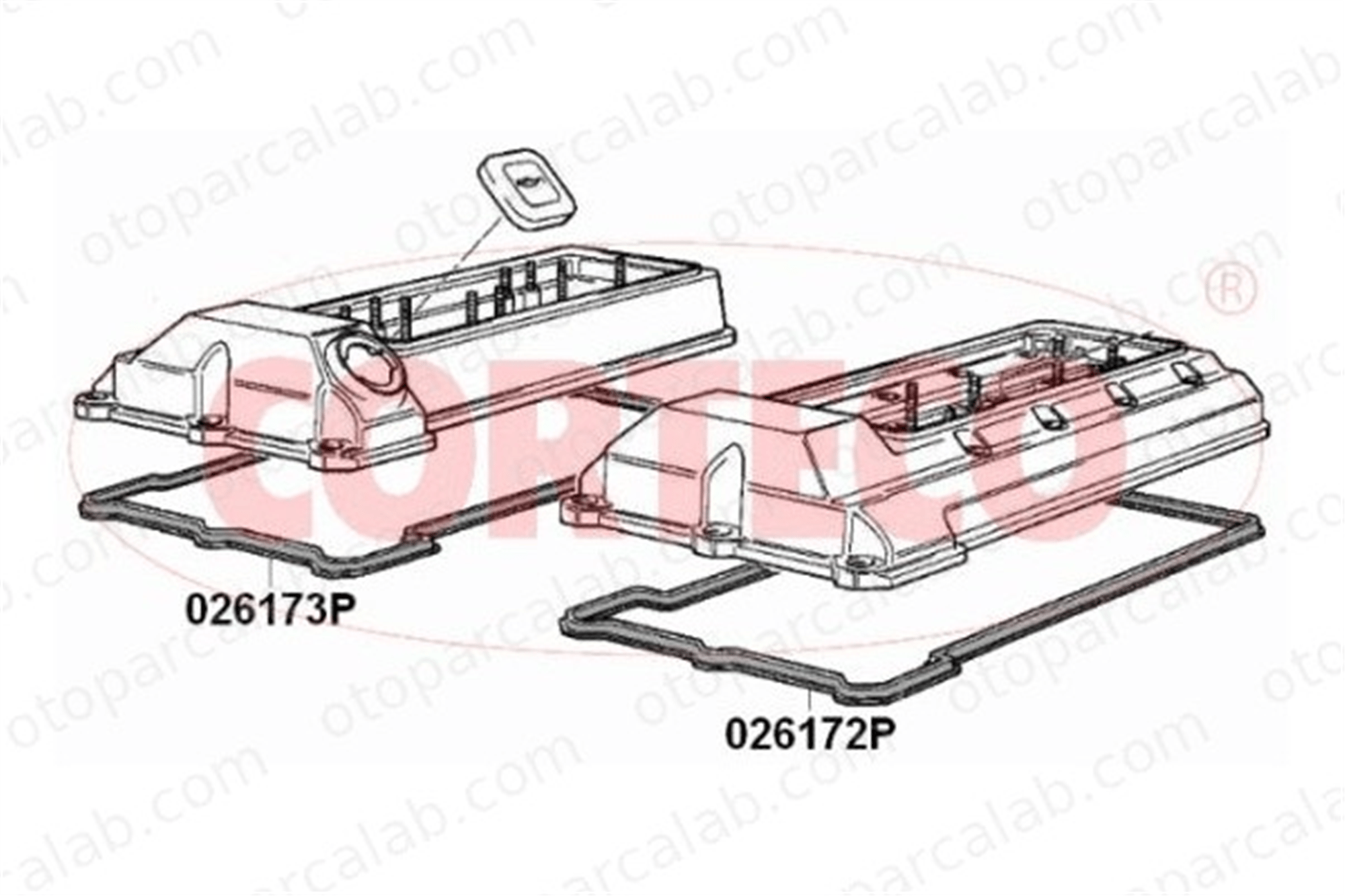 CORTECO 83026173 Üst Kapak Contası (Külbütör) BMW 7 5 83026173 11121747022