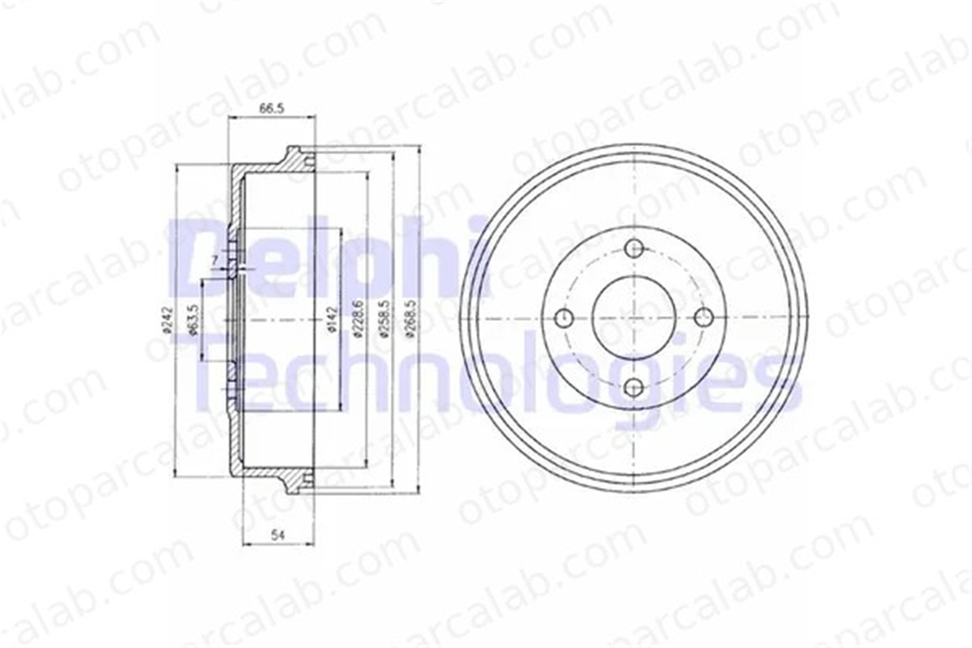 DELPHI BF314 Kampana Arka Sağ veya Sol FORD MONDEO I MONDEO I Turnier 1027371 6710010