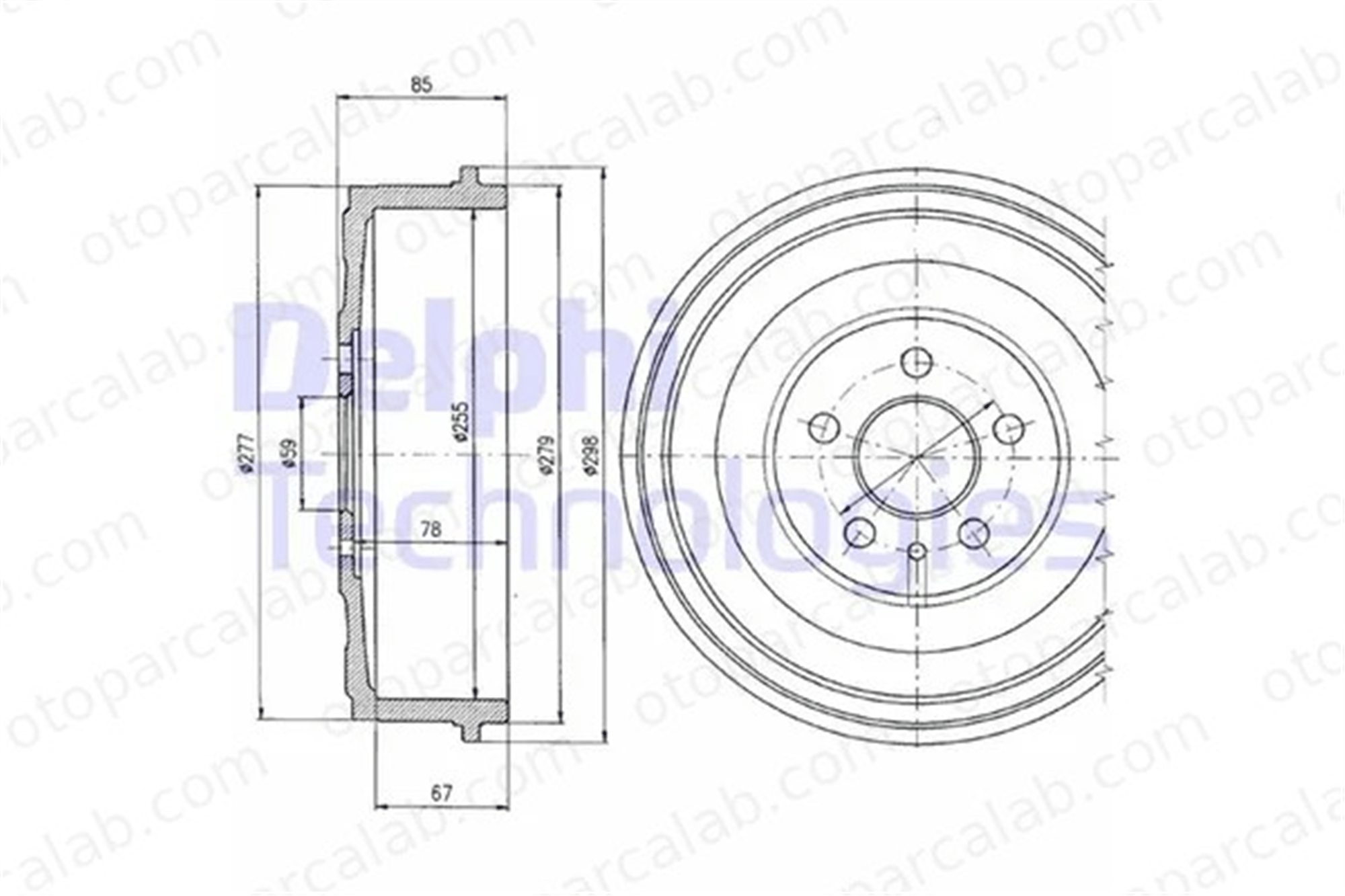 DELPHI BF325 Kampana Arka Sağ veya Sol FIAT ULYSSE CITROËN EVASION MPV 424737 1311823080