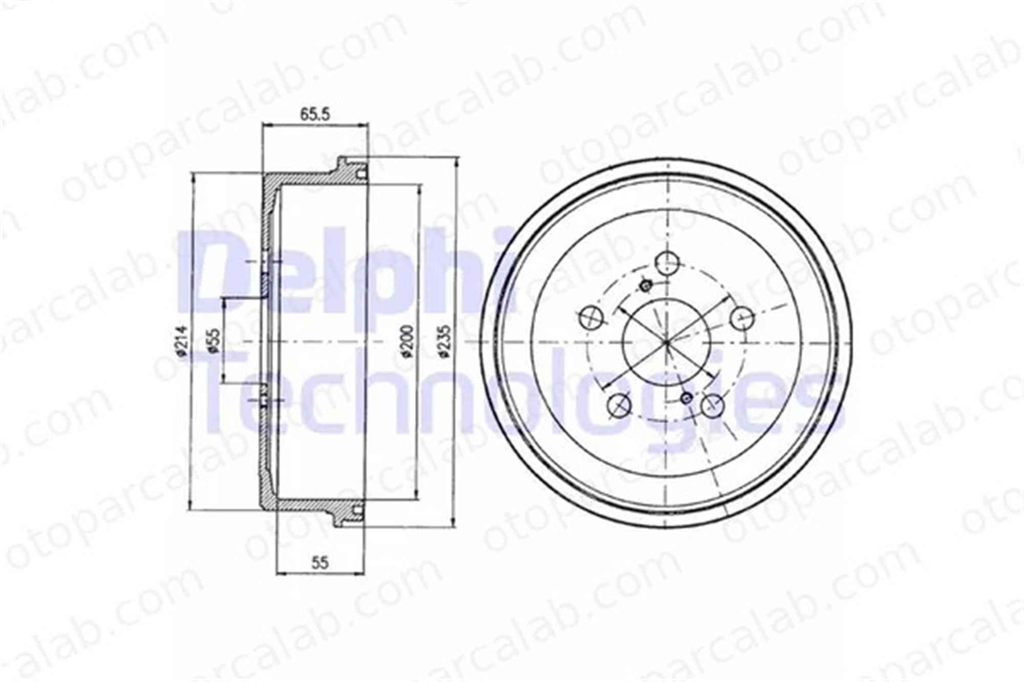 DELPHI BF341 Kampana Arka Sağ veya Sol TOYOTA CARINA E VI CARINA E VI Sedan 4243105010 4243120190