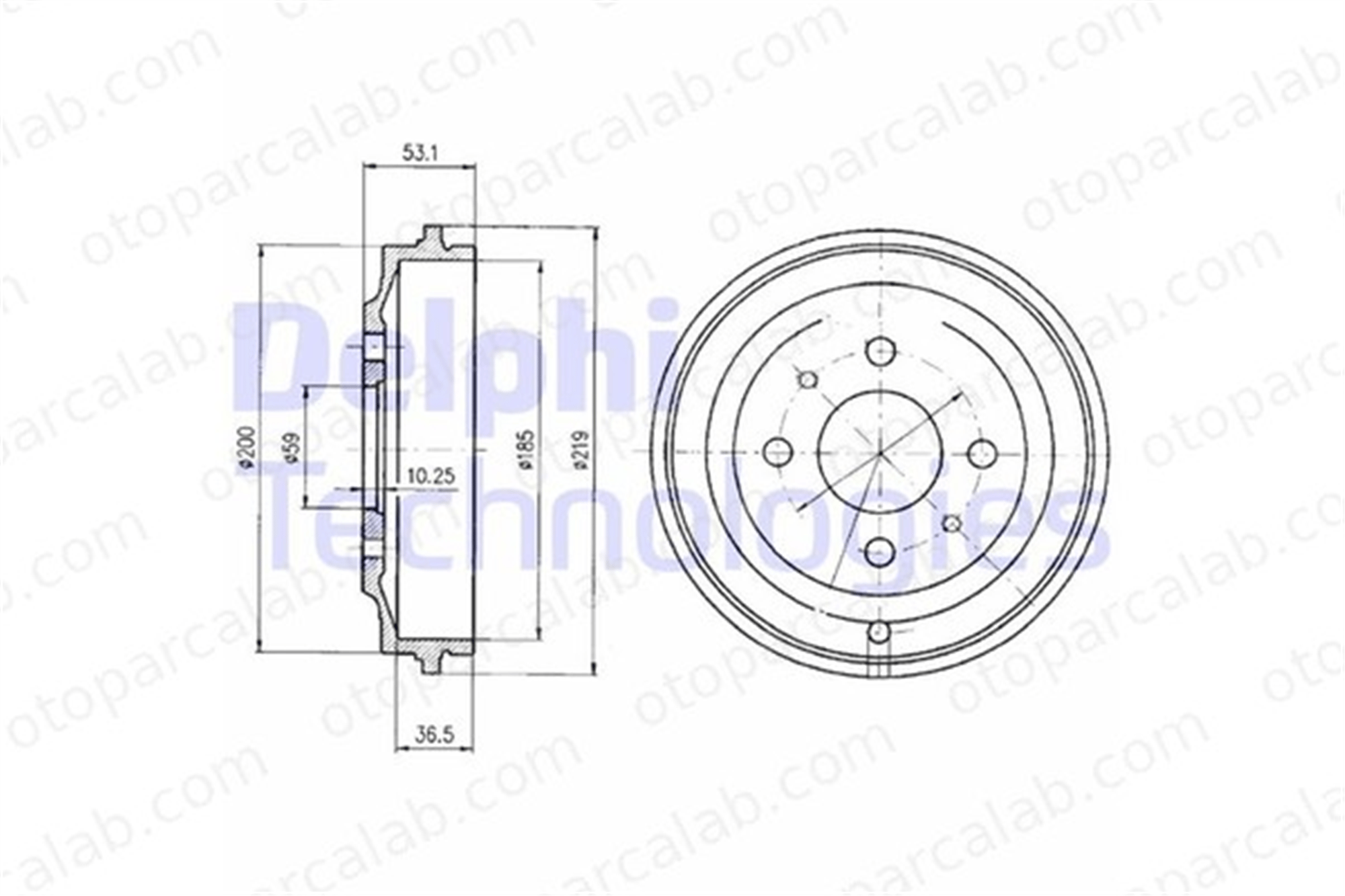 DELPHI BF389 Kampana Arka Sağ veya Sol FIAT PALIO SIENA 46448407 4644847