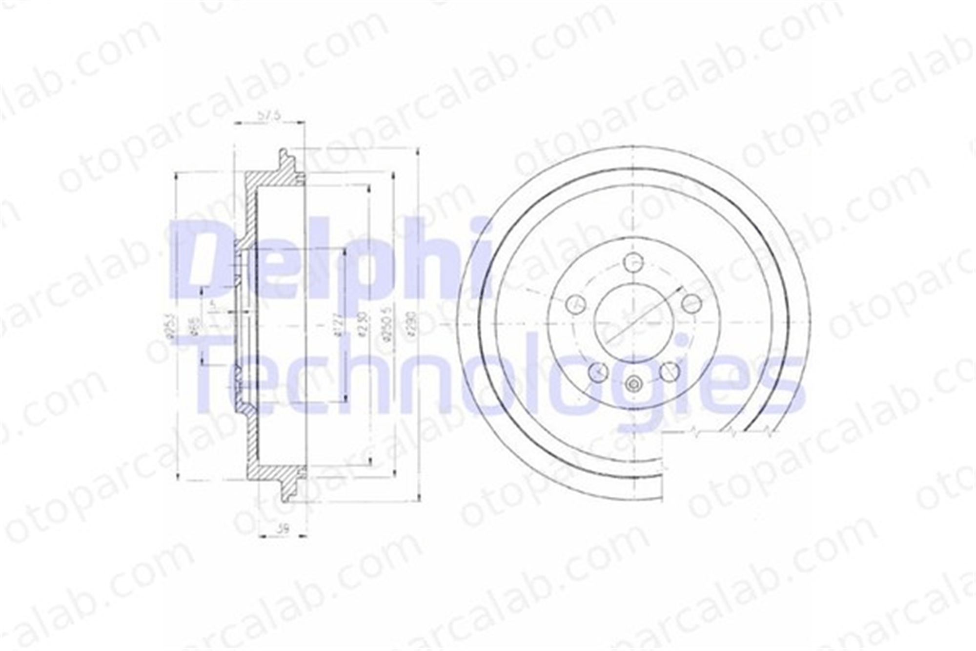DELPHI BF406 Kampana Arka Sağ veya Sol SKODA OCTAVIA I ROOMSTER 1J0609617B L1JD609617