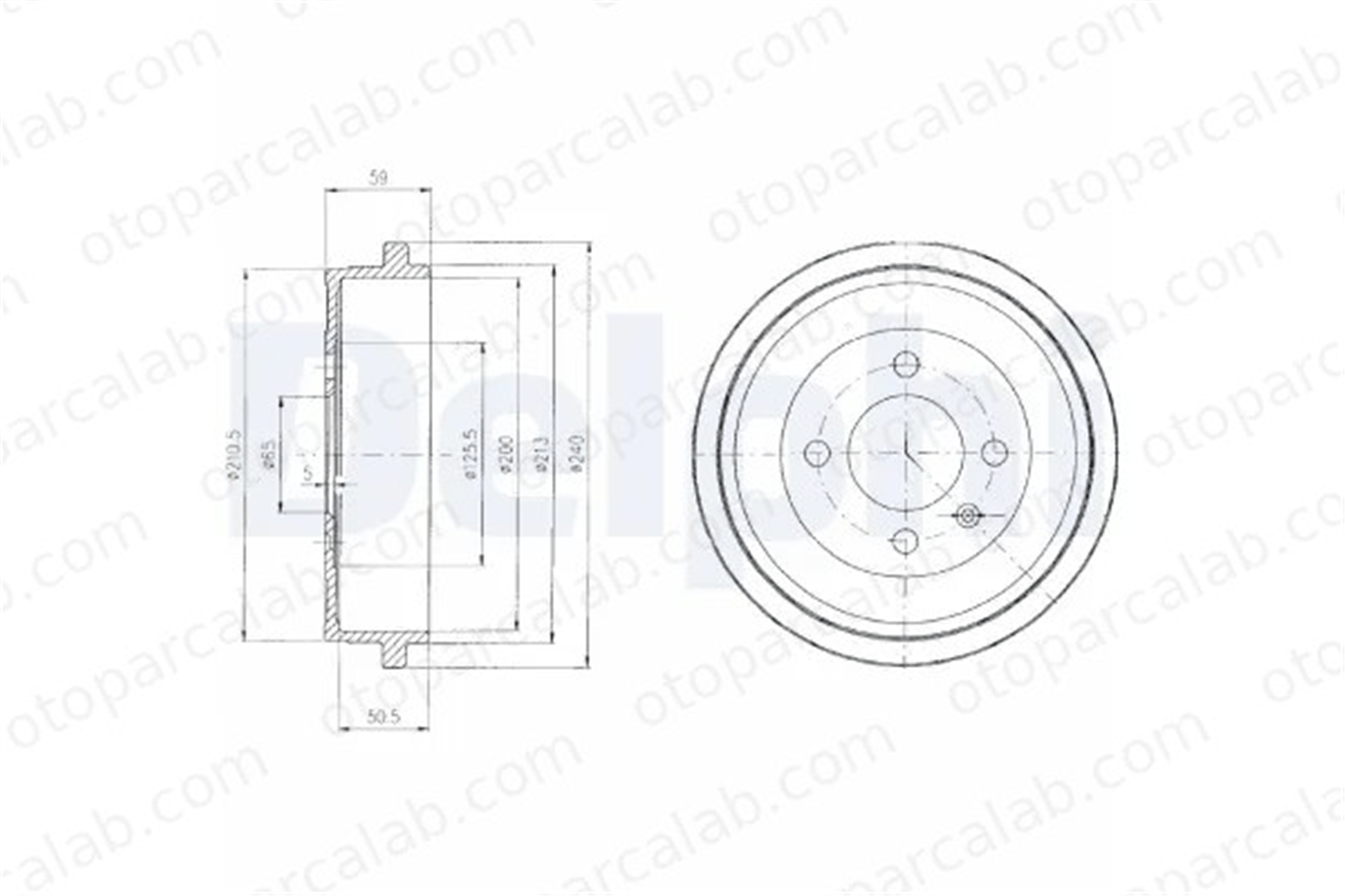 DELPHI BF410 Kampana Arka Sağ veya Sol SEAT IBIZA II VW POLO III CLASSIC 8200276843 8200290352