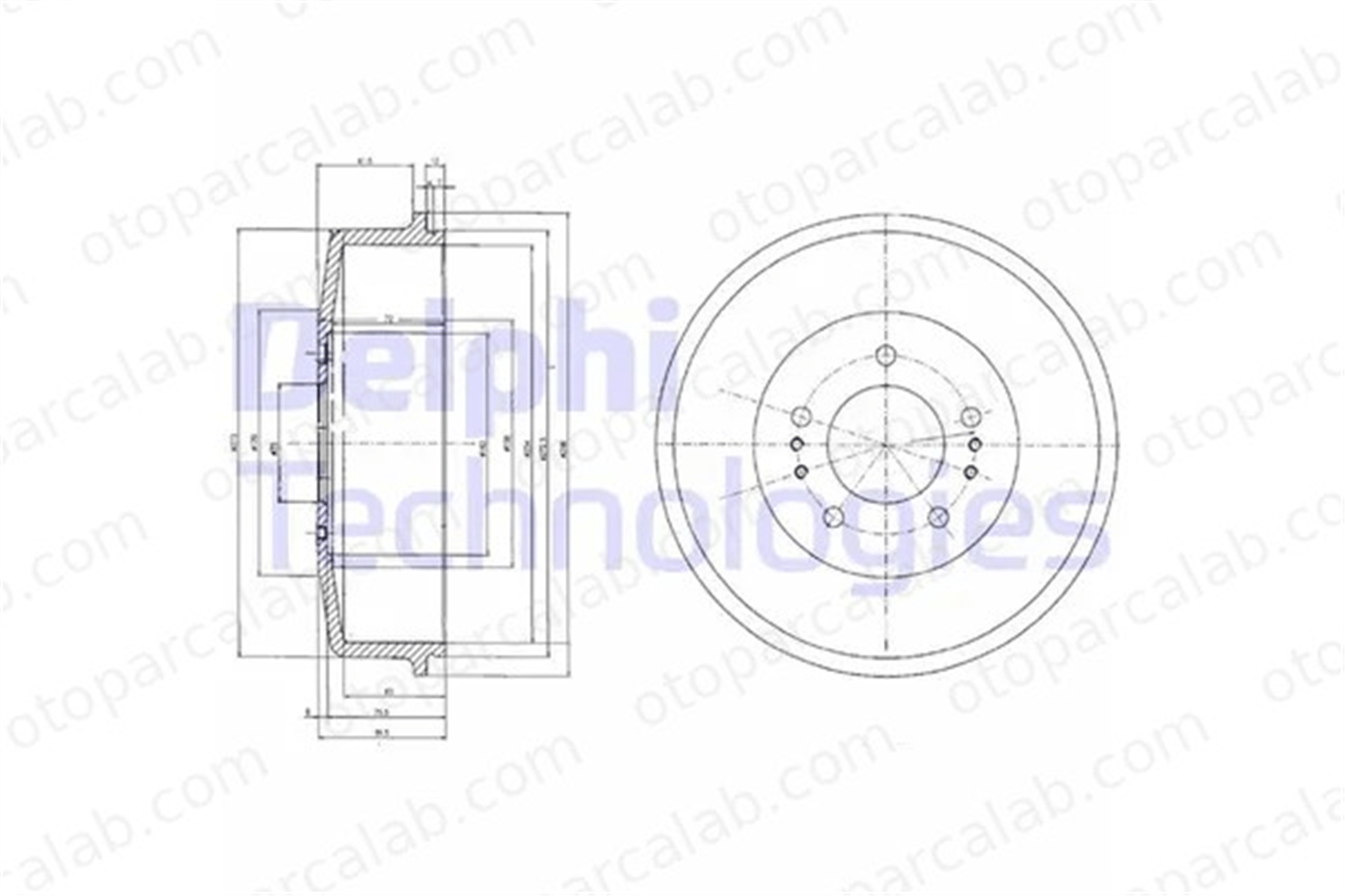 DELPHI BF520 Kampana Arka Sağ veya Sol HYUNDAI H100 Panelvan/Van H100 Minibüs/Otobüs 4243120250 5276144000