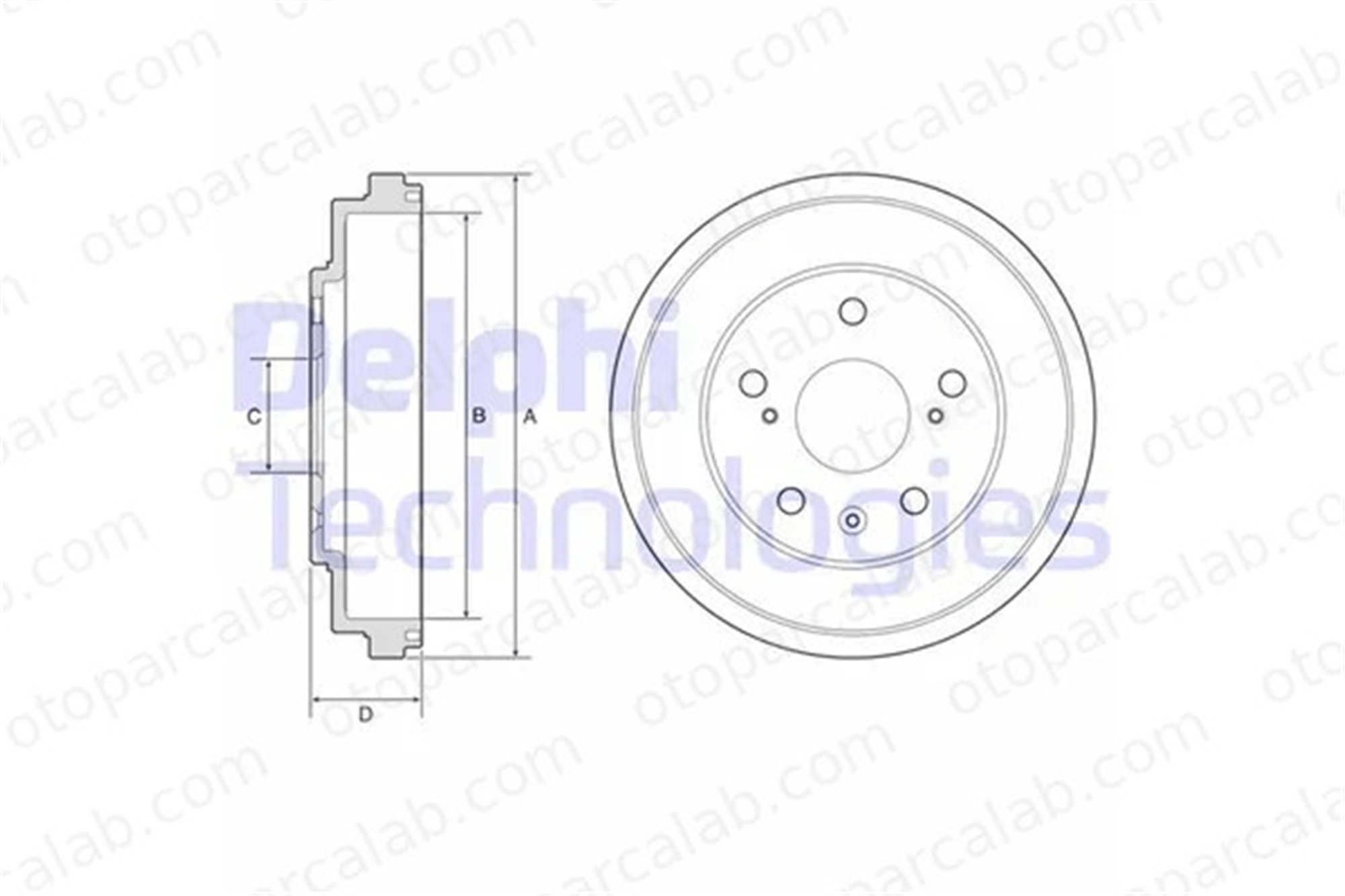 DELPHI BF572 Kampana Arka Sağ veya Sol SUZUKI SX4 FIAT SEDICI 4351179J00 4351180J01