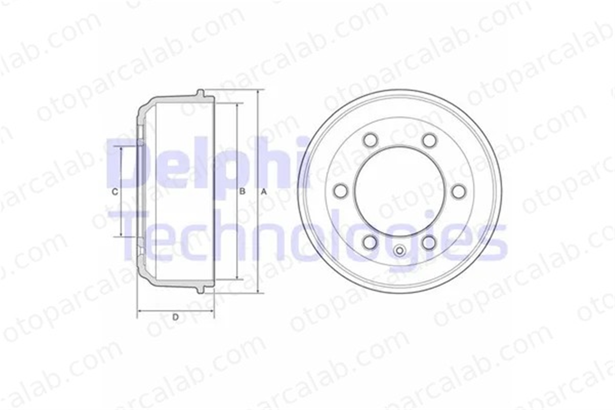 DELPHI BF583 Kampana Arka Sağ veya Sol CARBODIES FX FAIRWAY LTI TX 801437 801594