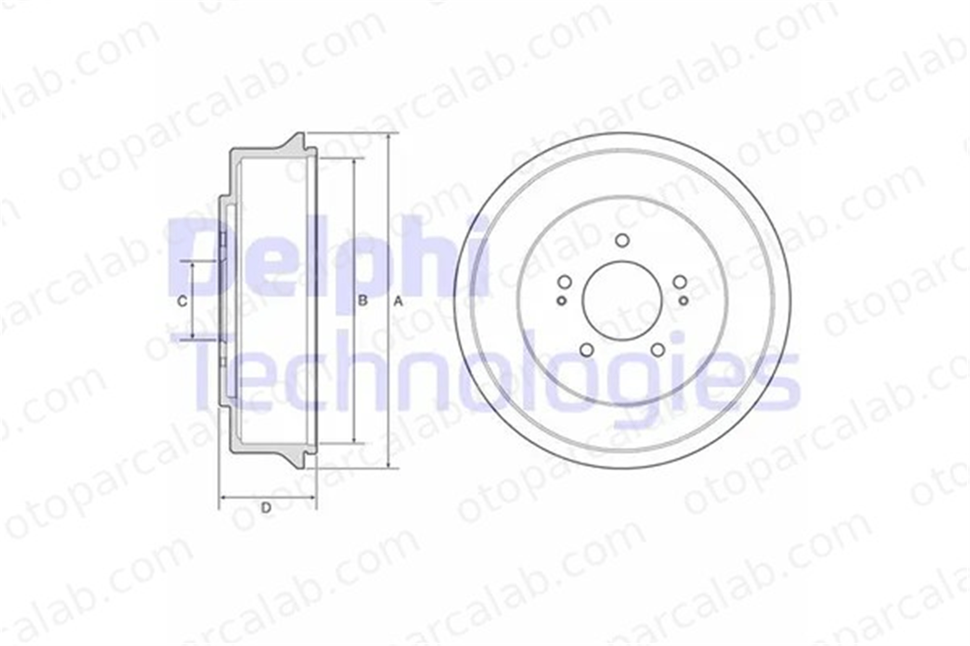 DELPHI BF585 Kampana Arka Sağ veya Sol HYUNDAI H-1 / STAREX Minibüs/Otobüs H-1 Panelvan/Van 583294A000 583294A100