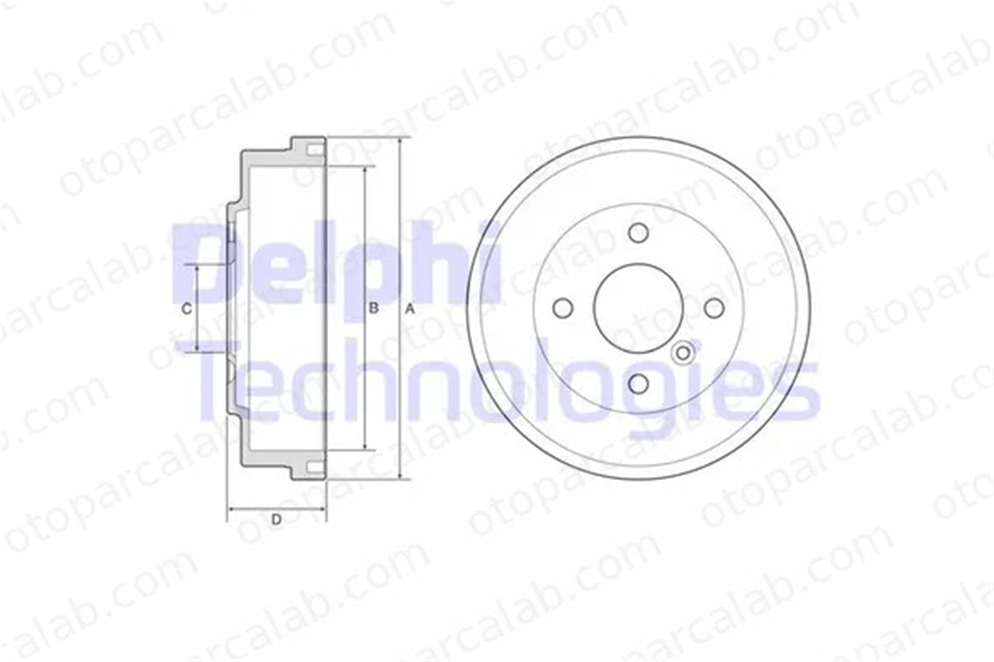 DELPHI BF627 Kampana Arka Sağ veya Sol FORD FIESTA VII FIESTA VII Van H1BC1126AA 2094258