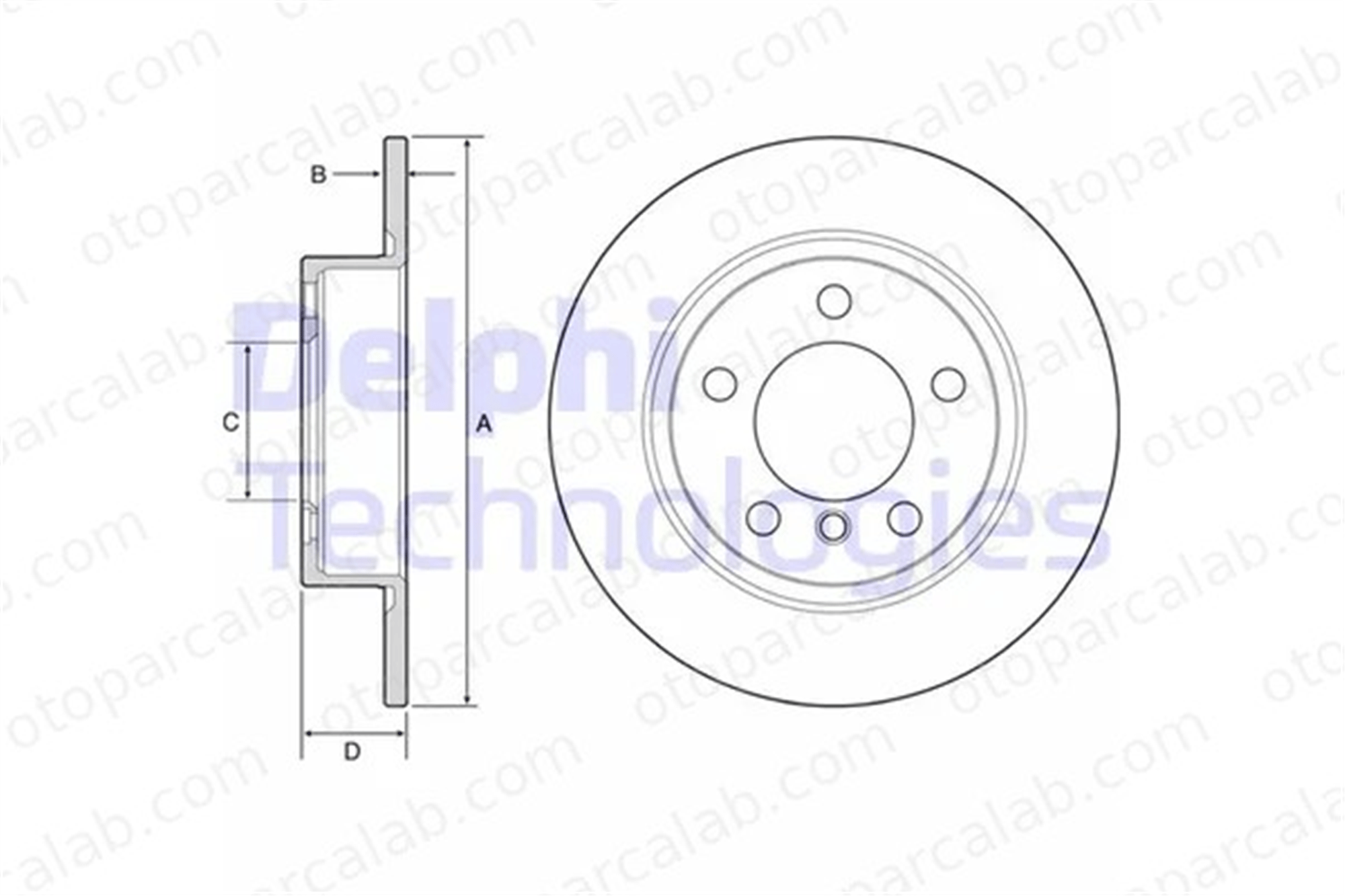 DELPHI BG4561C Fren Disk Ayna Arka Sağ ve Sol MINI MINI COUNTRYMAN MINI PACEMAN 34219811539 34209804830