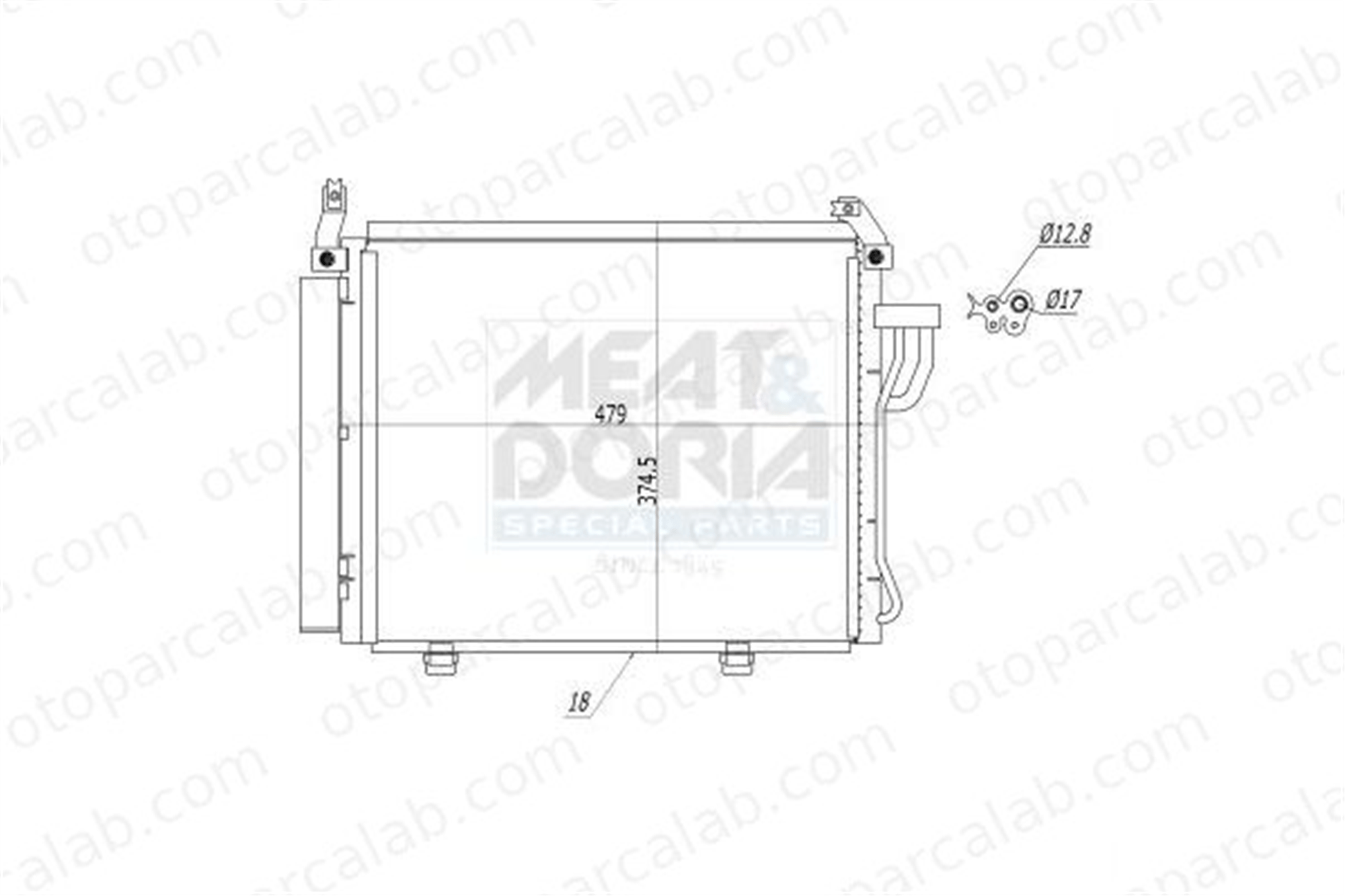 DELPHI CF20182 Klima Radyatörü HYUNDAI i10 I 976060X000 976060X010