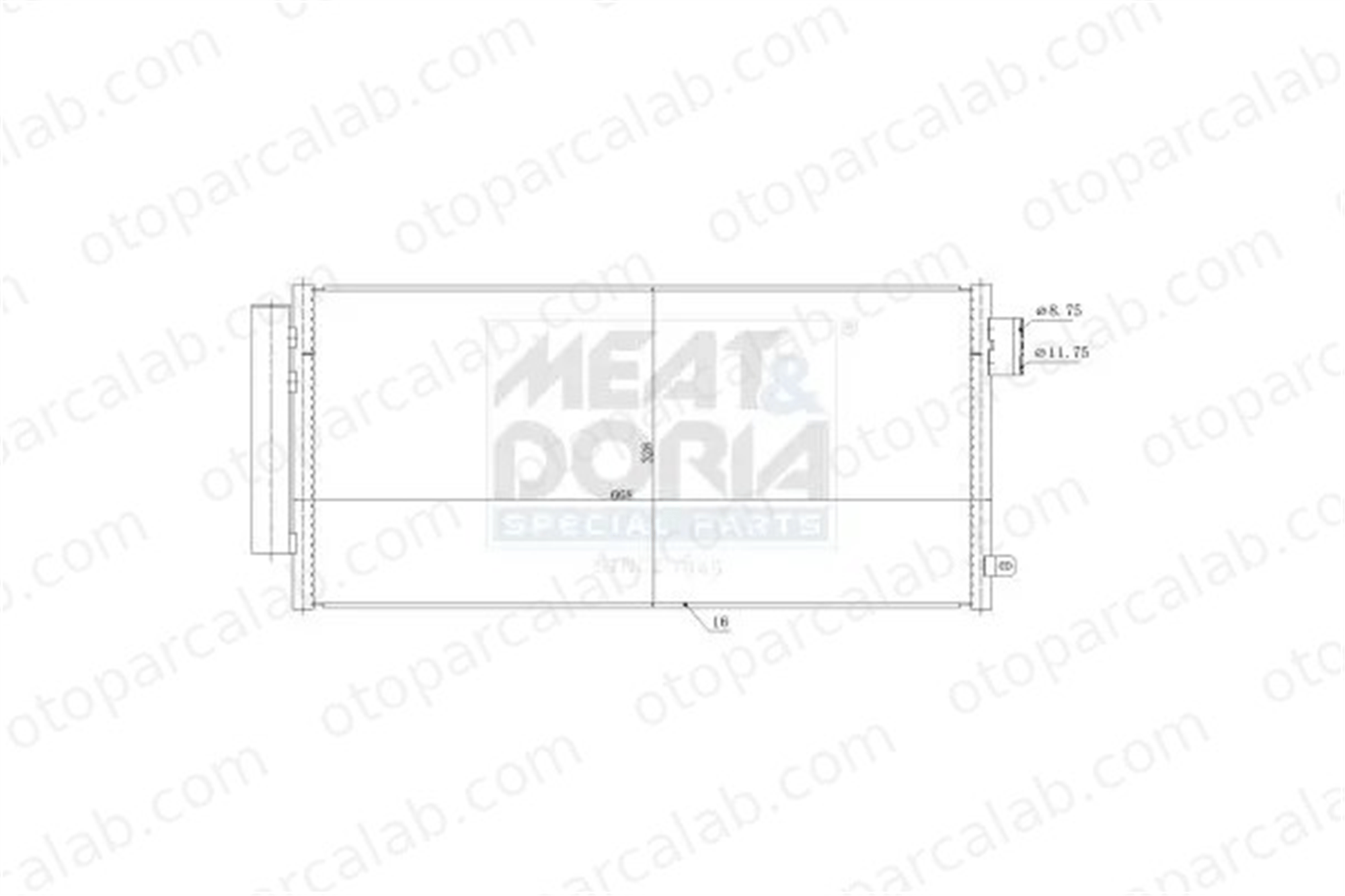 DELPHI CF20295 Klima Radyatörü FIAT 500L TIPO Hatchback 51887955 52102801
