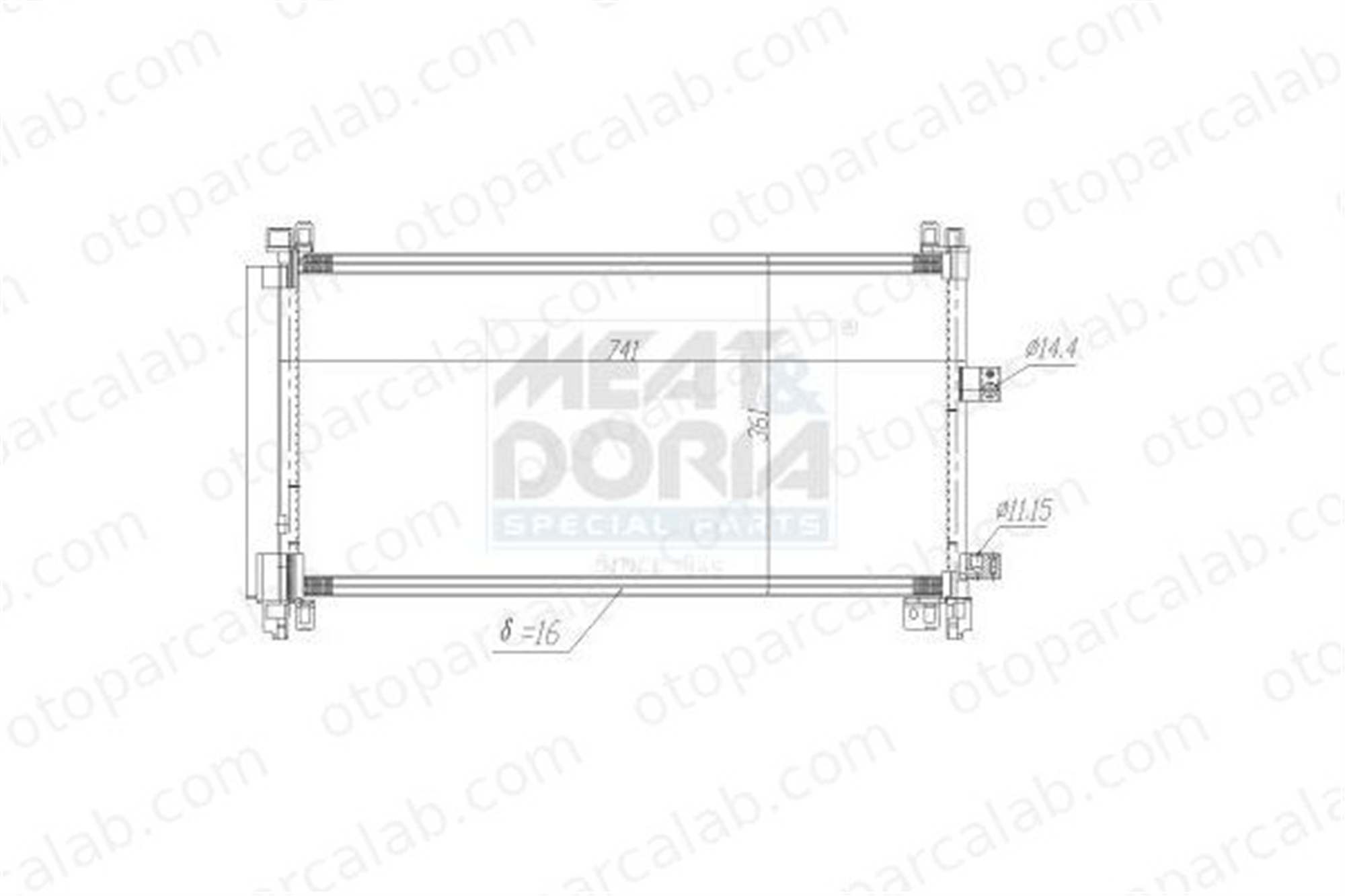DELPHI CF20379 Klima Radyatörü CITROËN C5 III C5 III Break 6455HR 9816999380