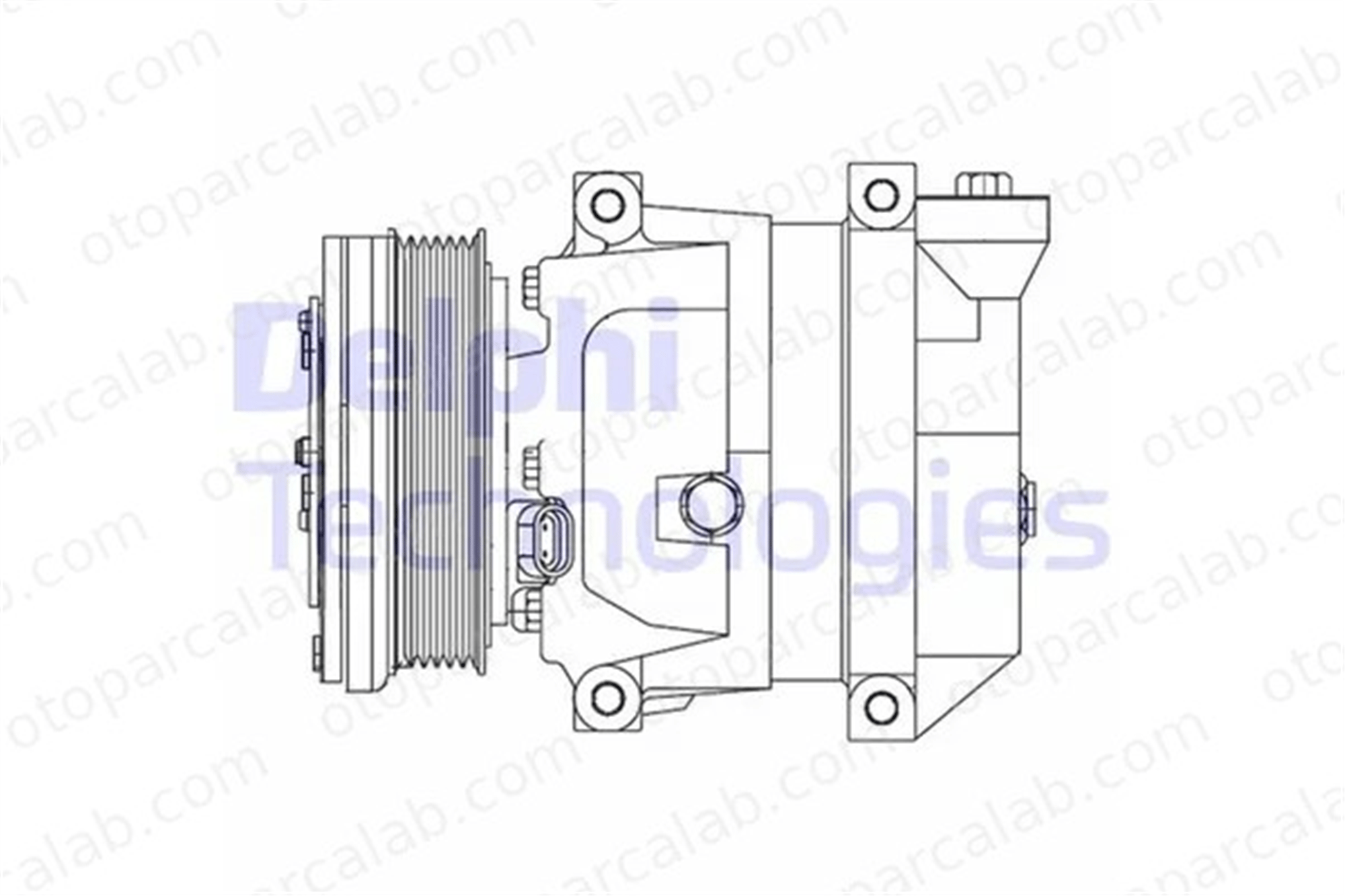 DELPHI CS10095-12B1 Klima Kompresörü DAEWOO KALOS CHEVROLET AVEO / KALOS Hatchback 96246405 95925480